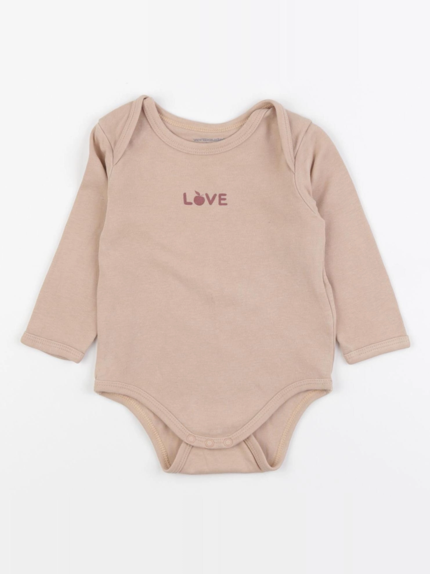 Vertbaudet - body marron - 9 mois