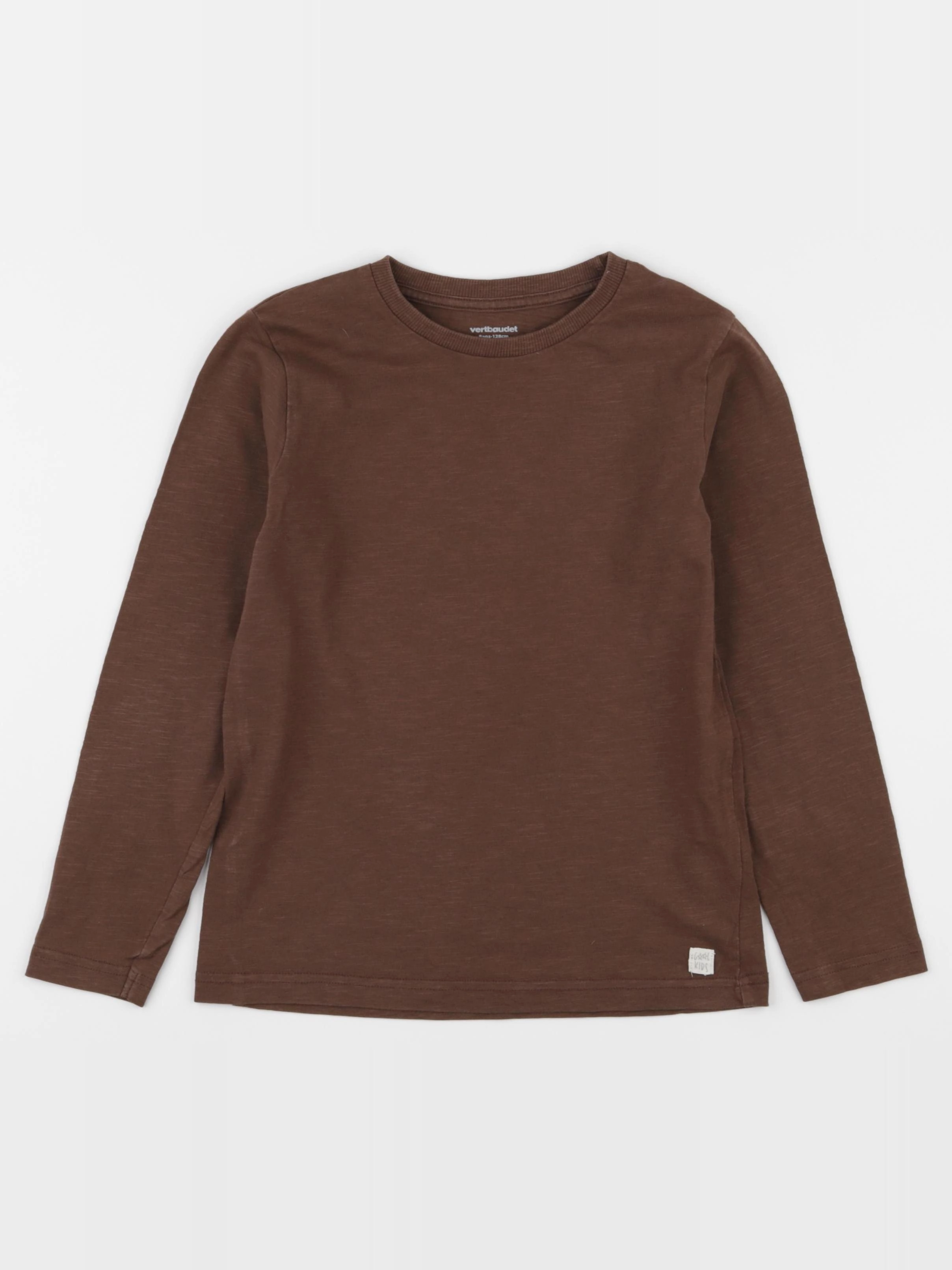 Vertbaudet - tee-shirt marron - 8 ans