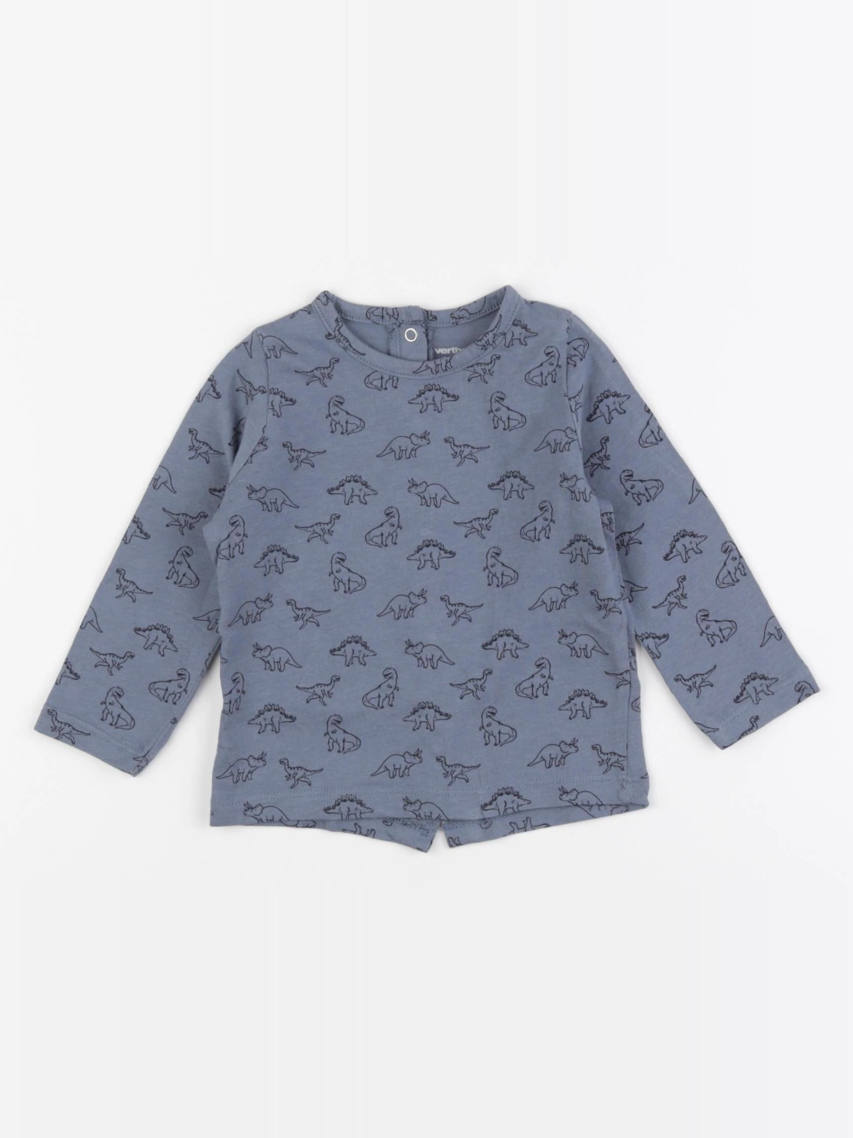 Vertbaudet - maillot de corps bleu - 9 mois