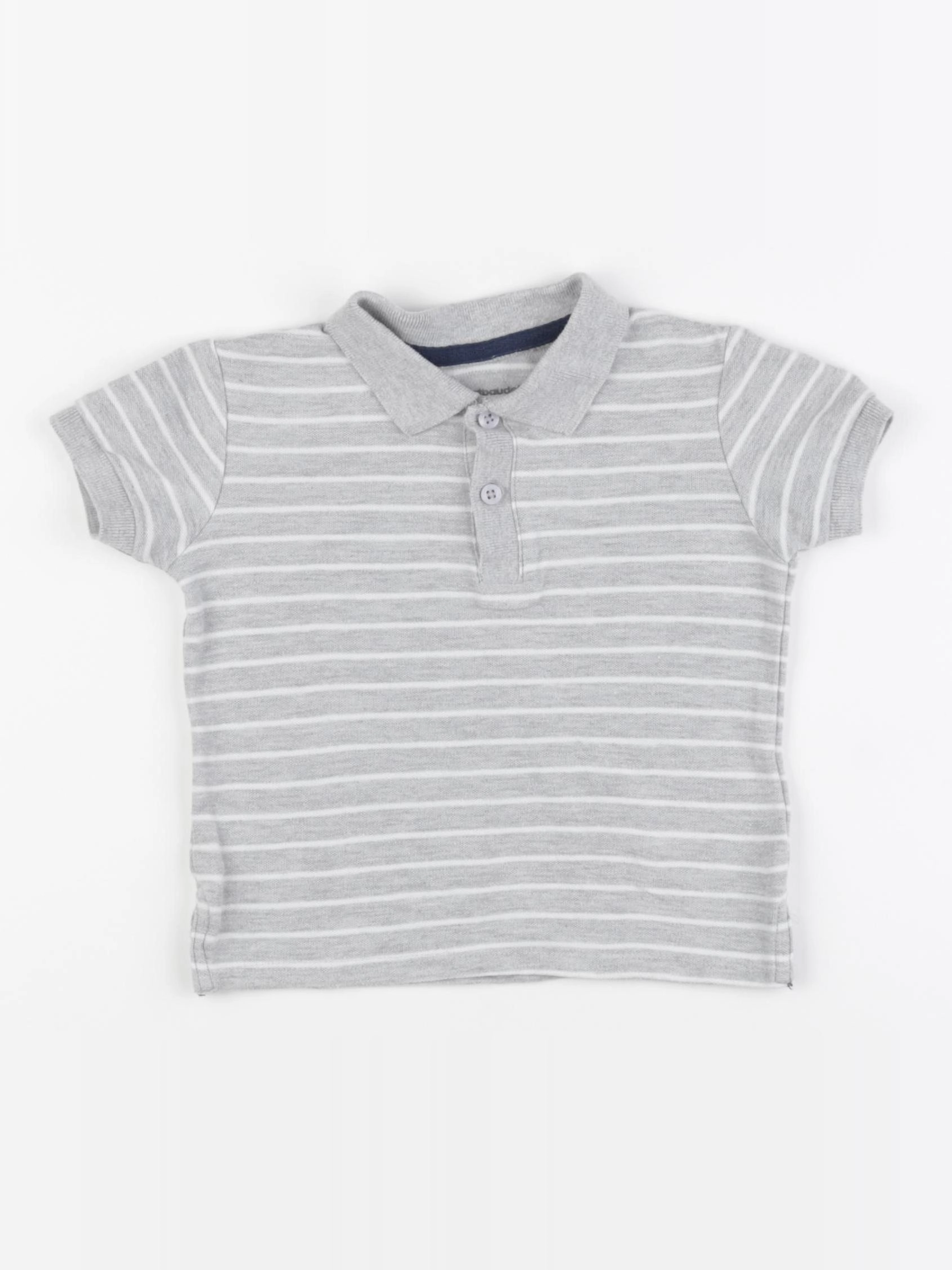 Vertbaudet - polo gris - 2 ans