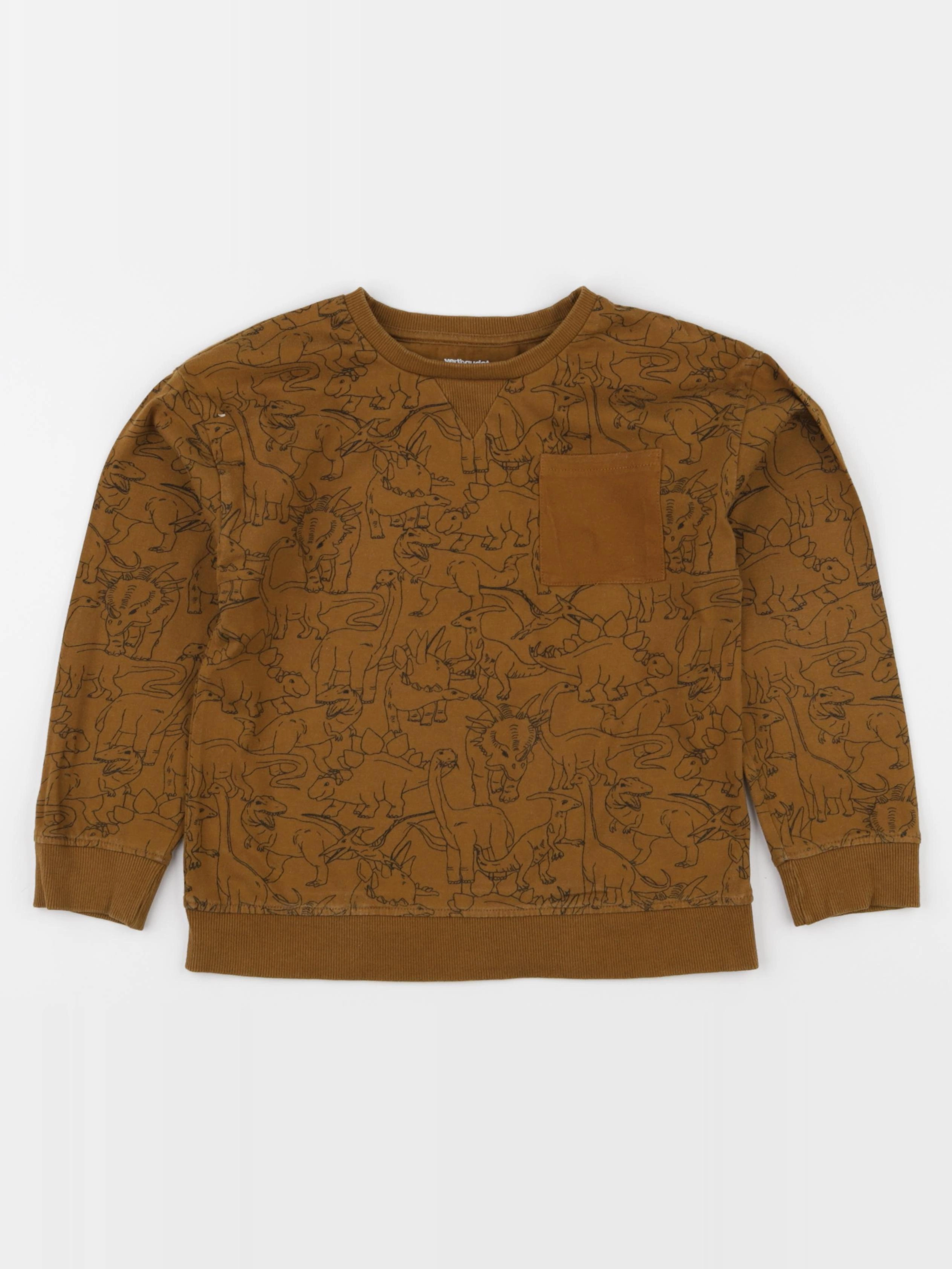 Vertbaudet - tee-shirt marron - 8 ans