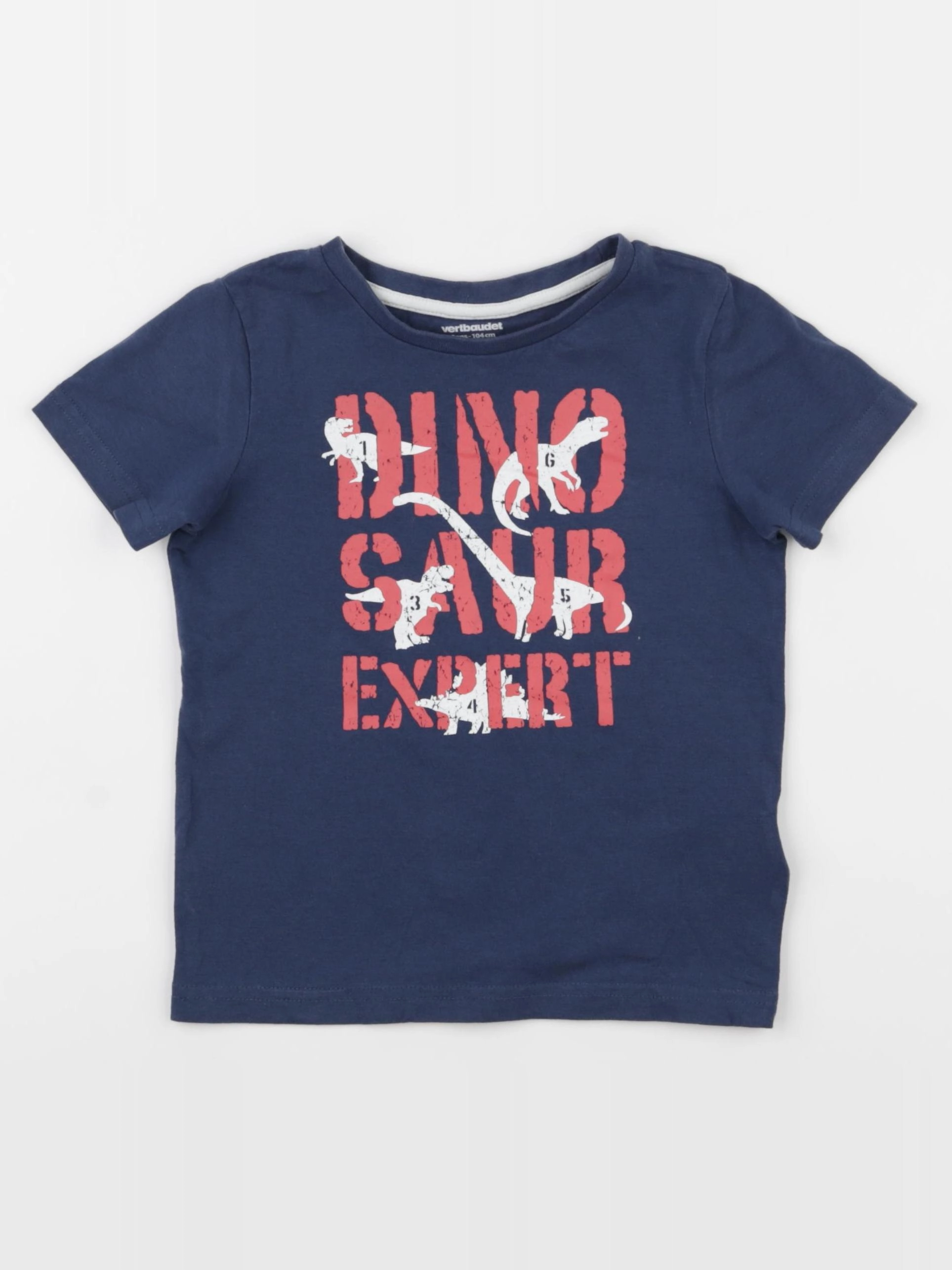Vertbaudet - tee-shirt bleu - 4 ans