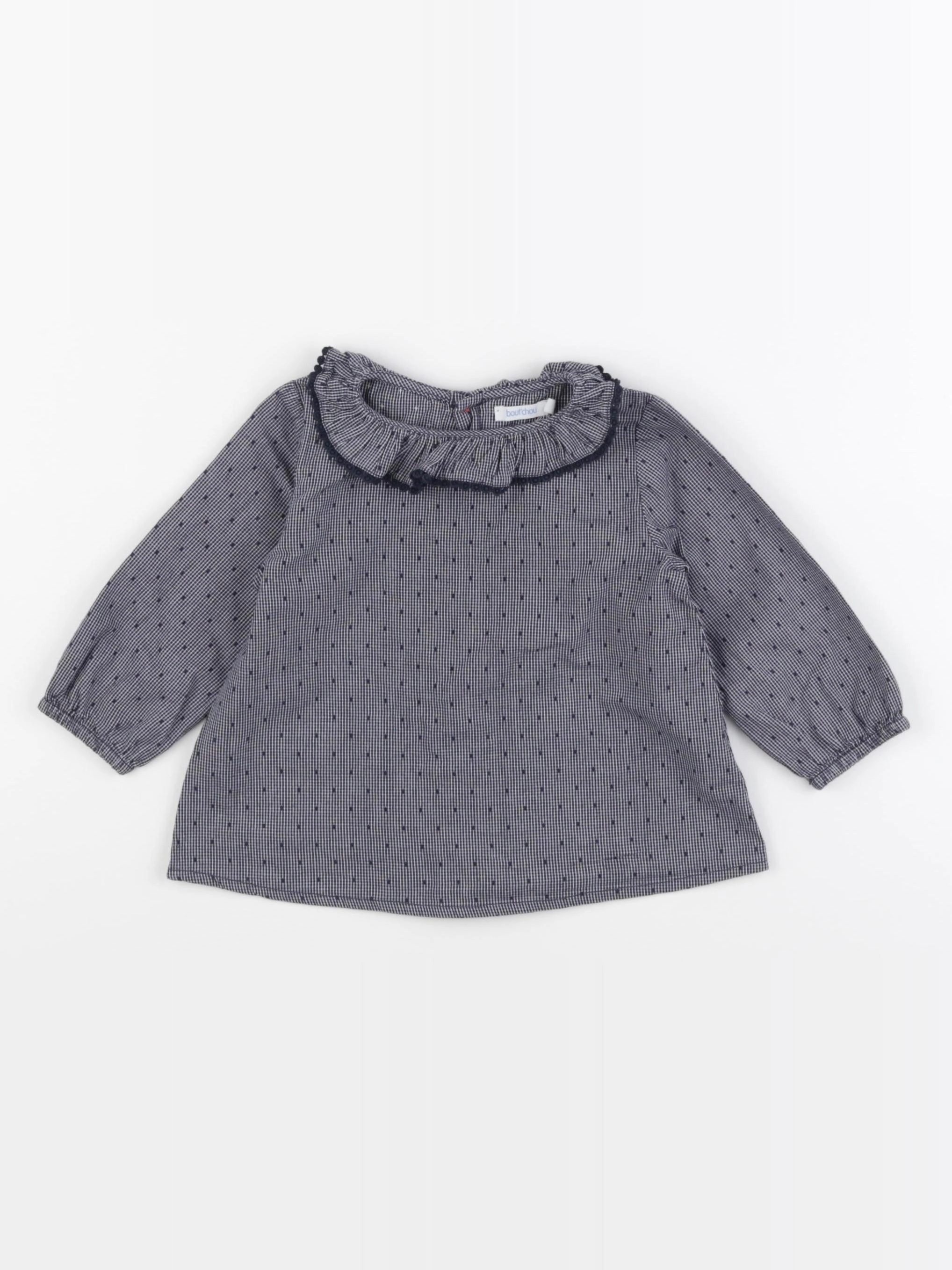 Boutchou - blouse bleu - 18 mois