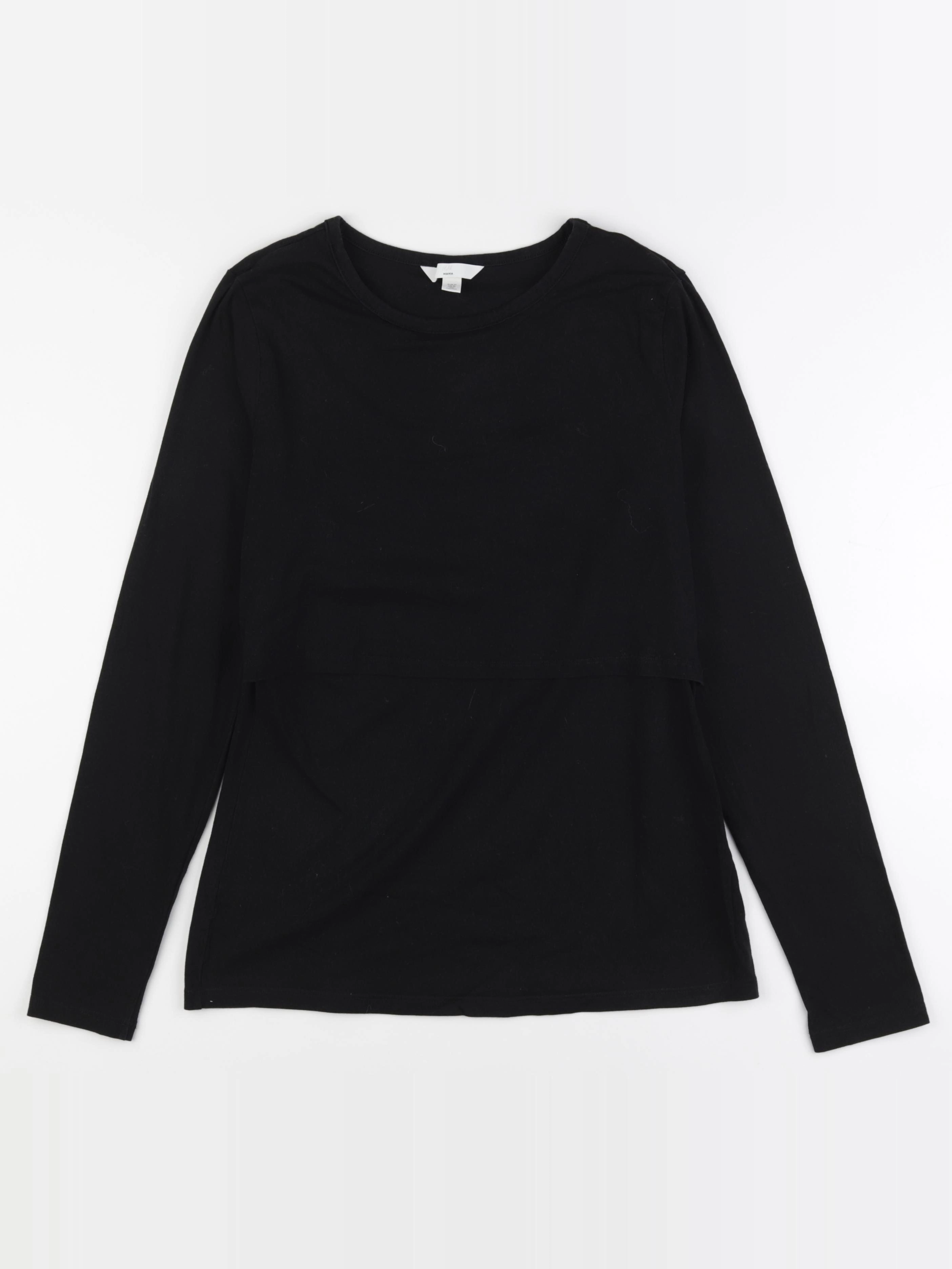 H&M - tee-shirt allaitement noir - M