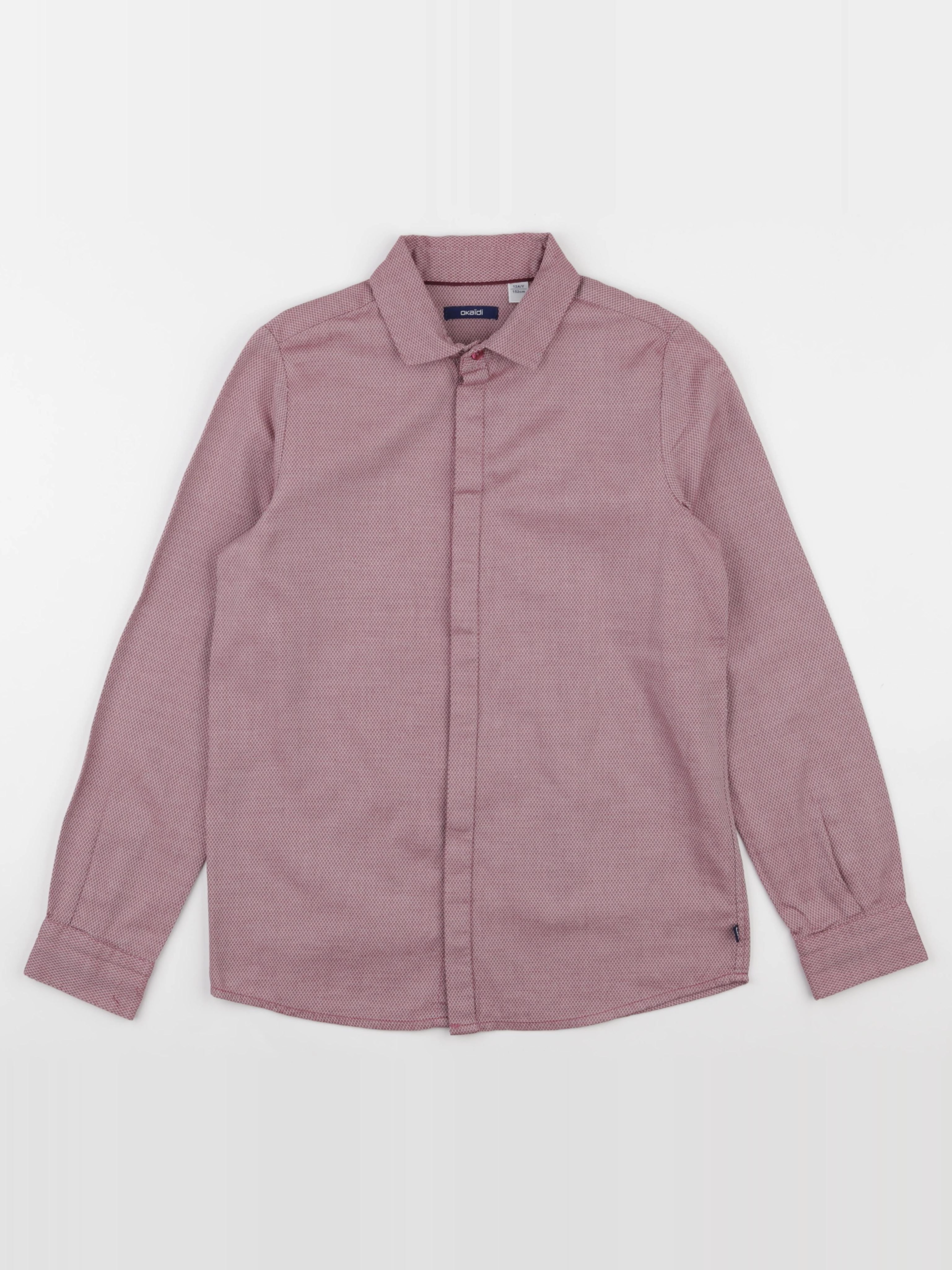 Okaidi - chemise rouge - 12 ans