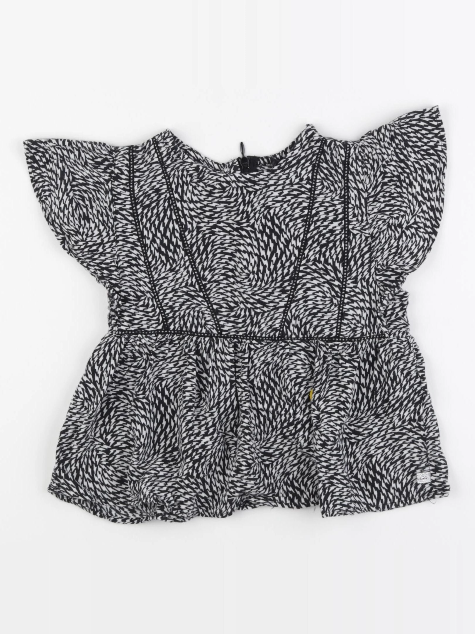 IKKS - blouse blanc, noir - 6 ans
