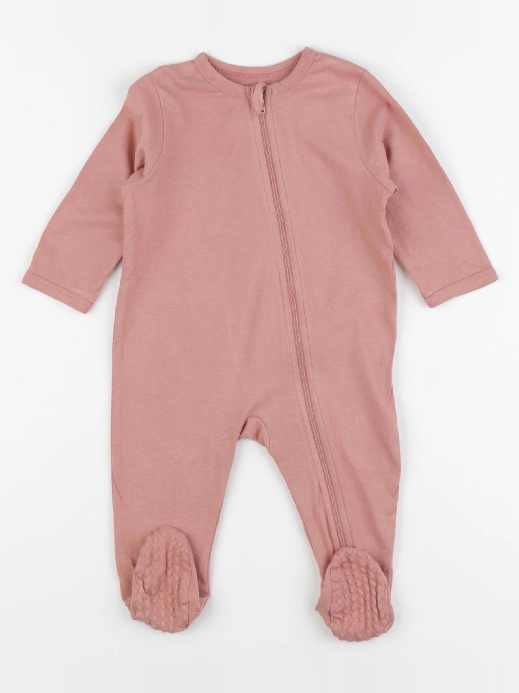 Vertbaudet - pyjama coton rose - 9 mois