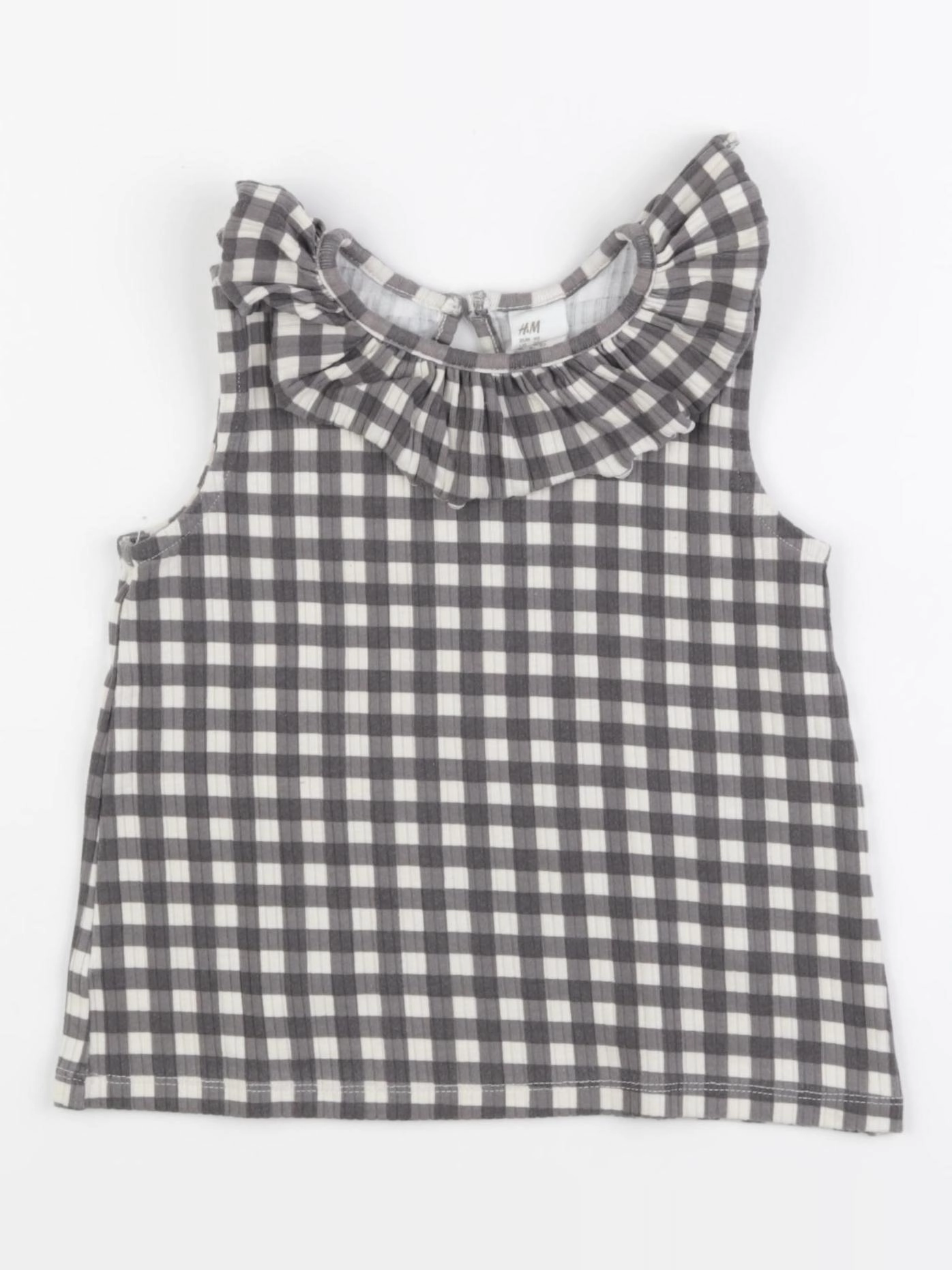 H&M - débardeur gris - 1 an à 2 ans