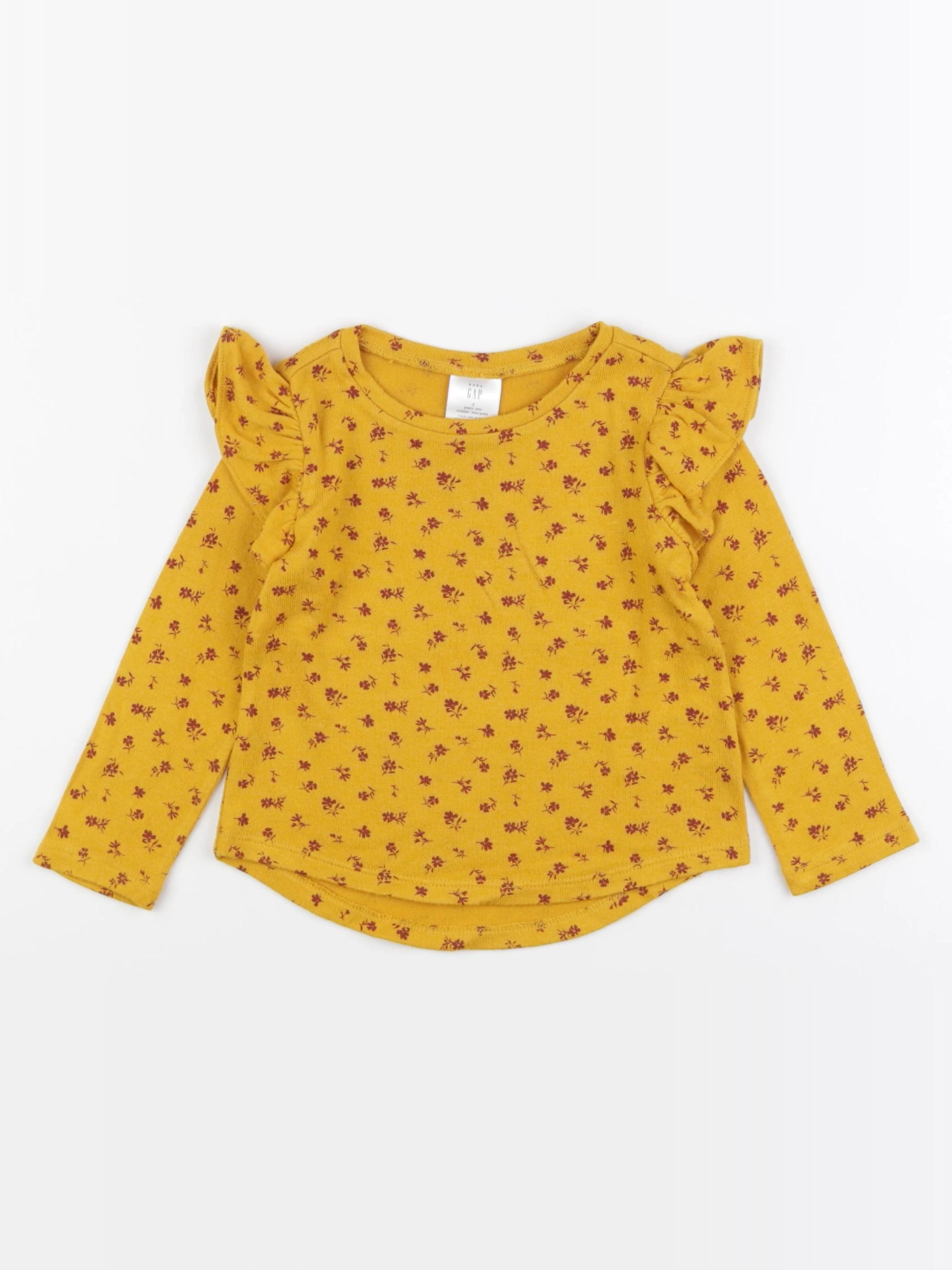 GAP - tee-shirt jaune - 2 ans
