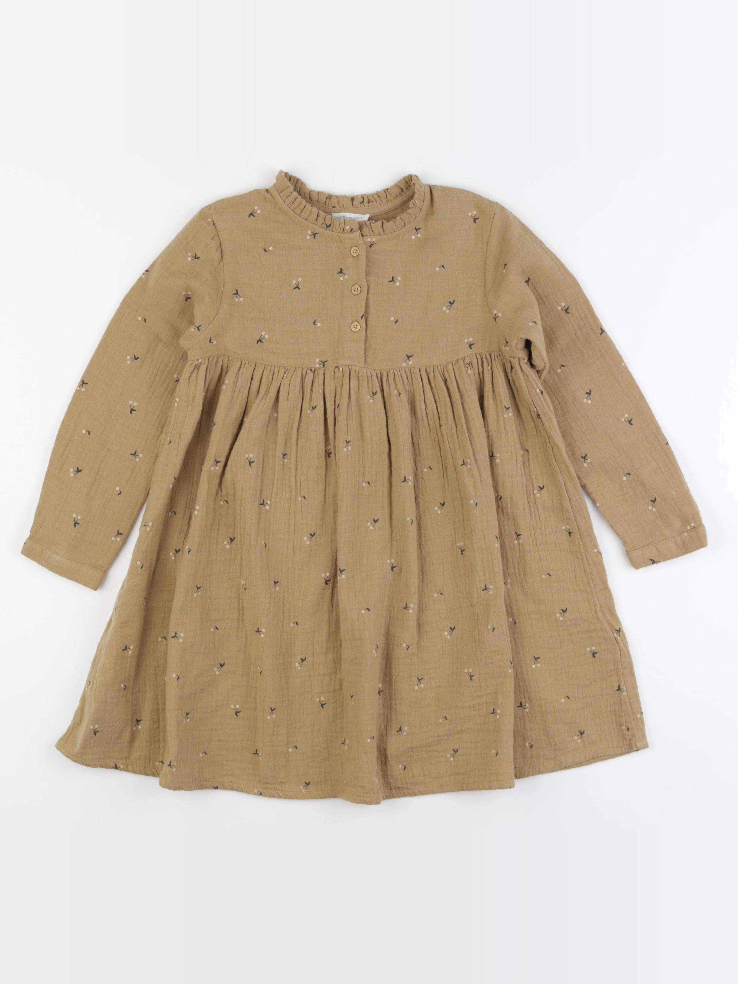 Vertbaudet - robe marron - 5 ans