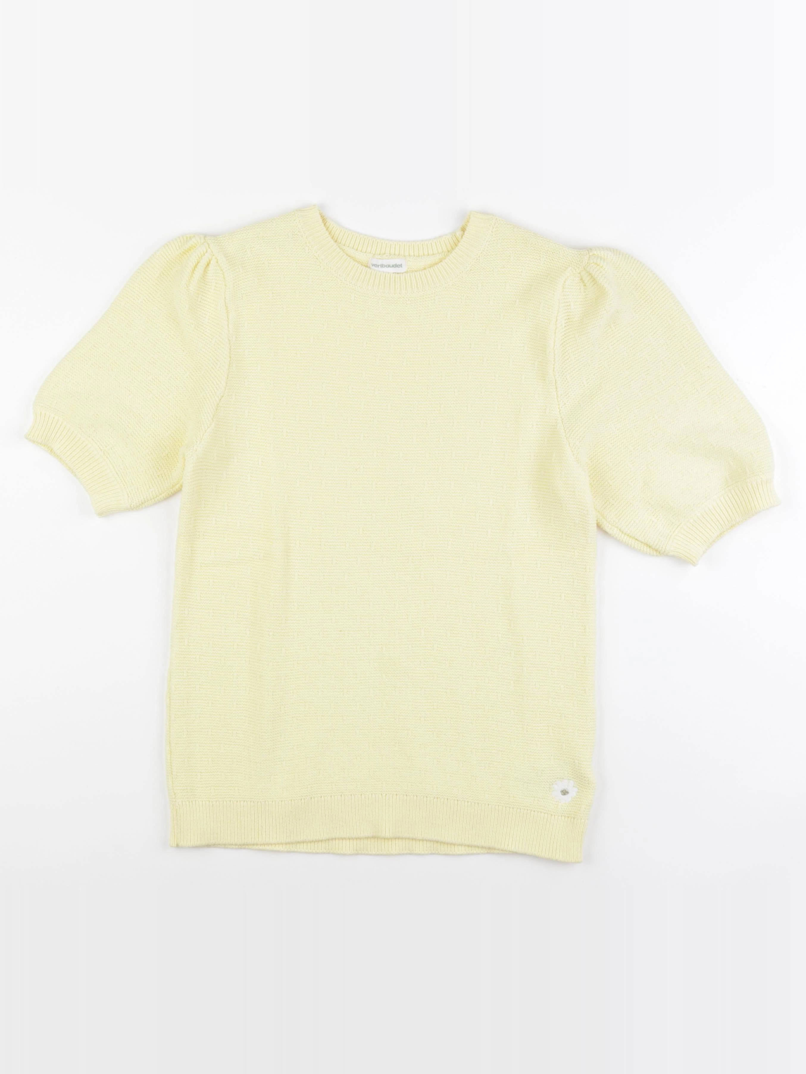 Vertbaudet - pull jaune - 14 ans