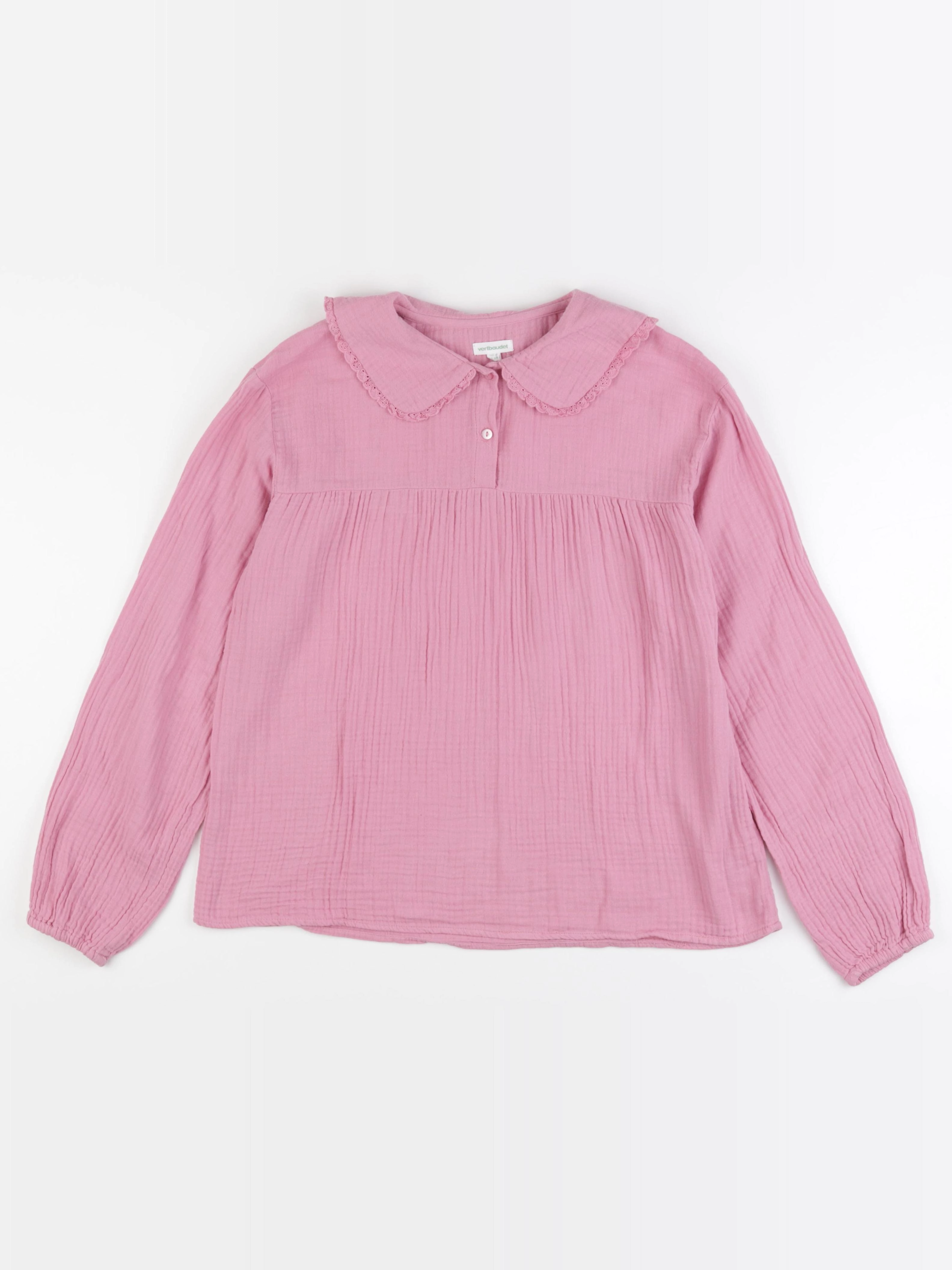 Vertbaudet - chemise rose - 14 ans