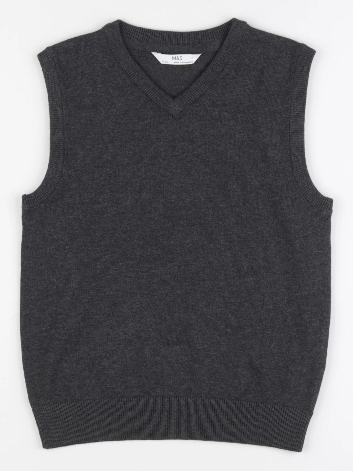 Marks & Spencer  - pull gris - 7/8 ans