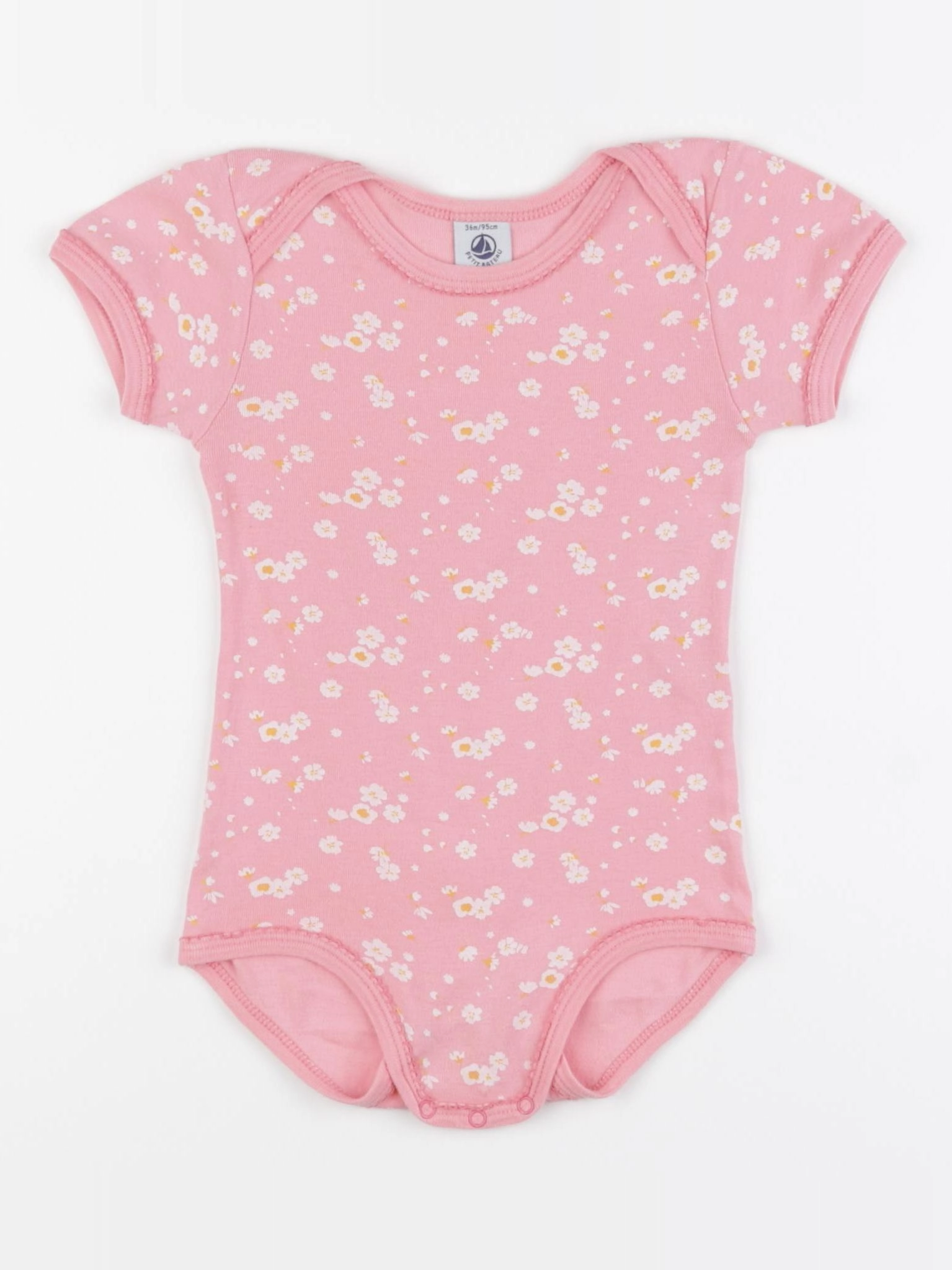 Petit Bateau - body rose - 36 mois