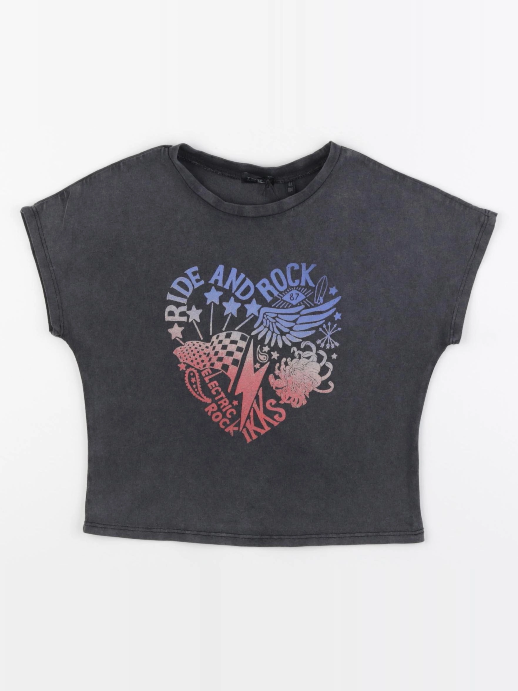 IKKS - tee-shirt gris - 4 ans