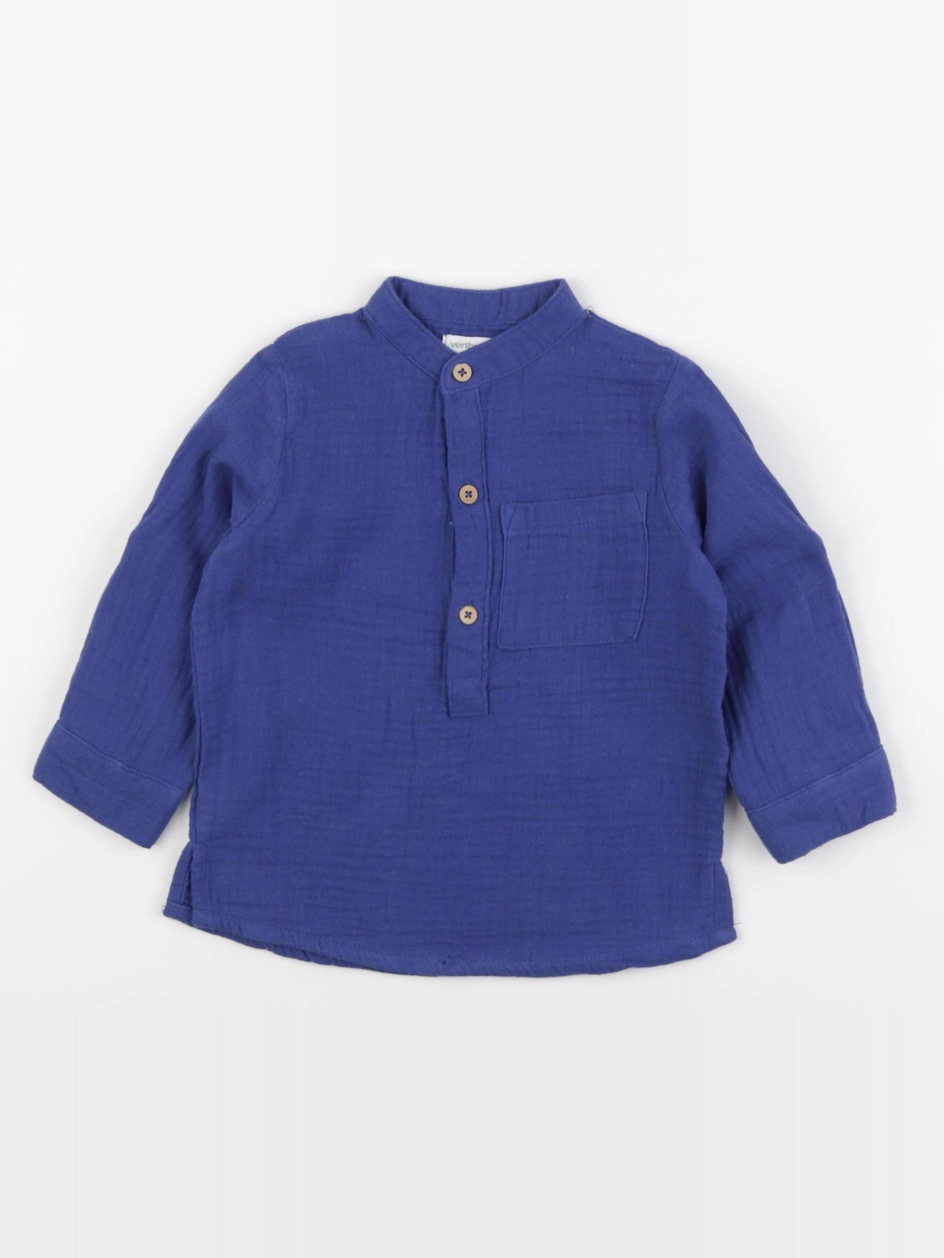 Vertbaudet - chemise bleu - 2 ans