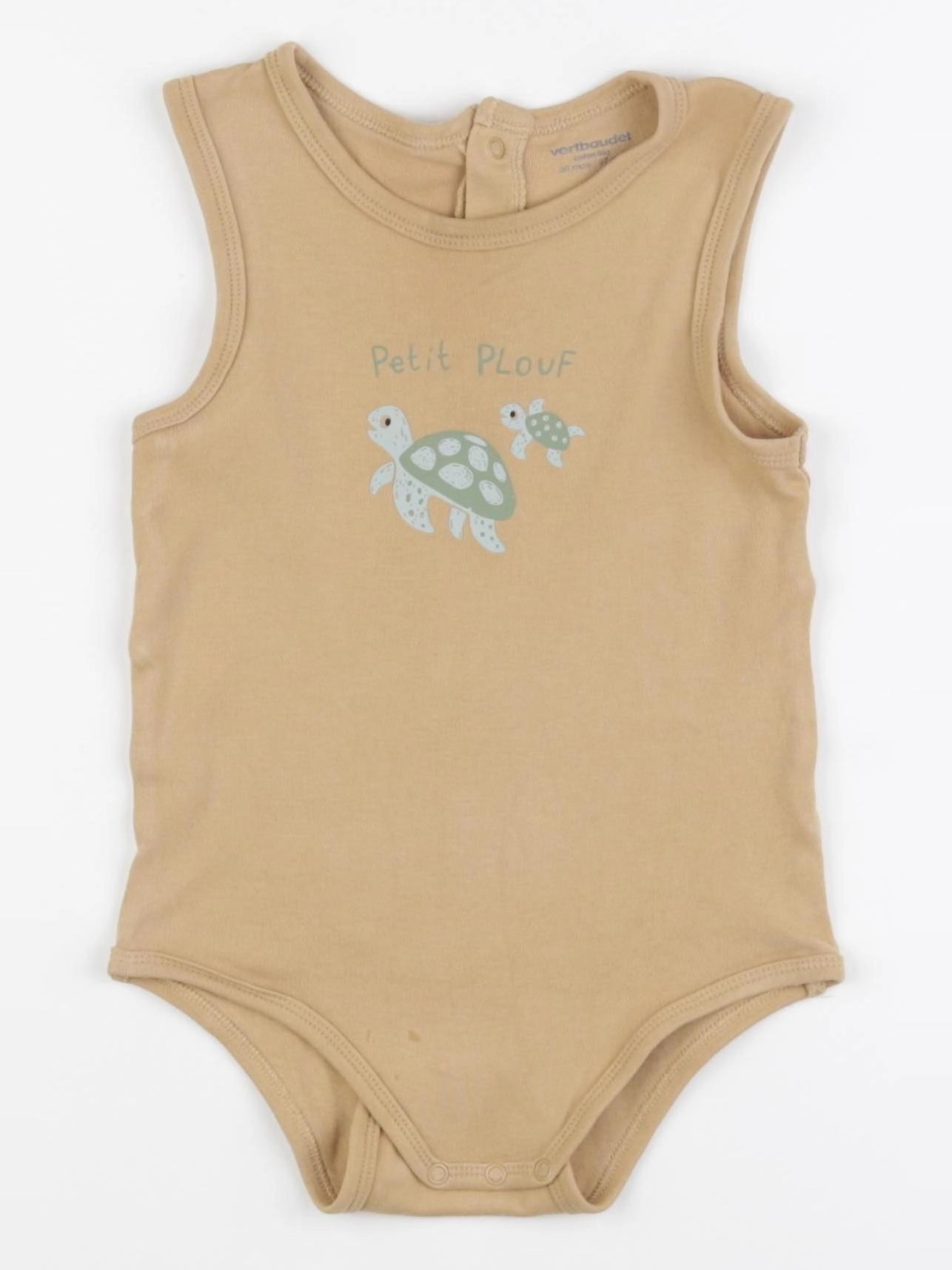 Vertbaudet - body marron - 3 ans
