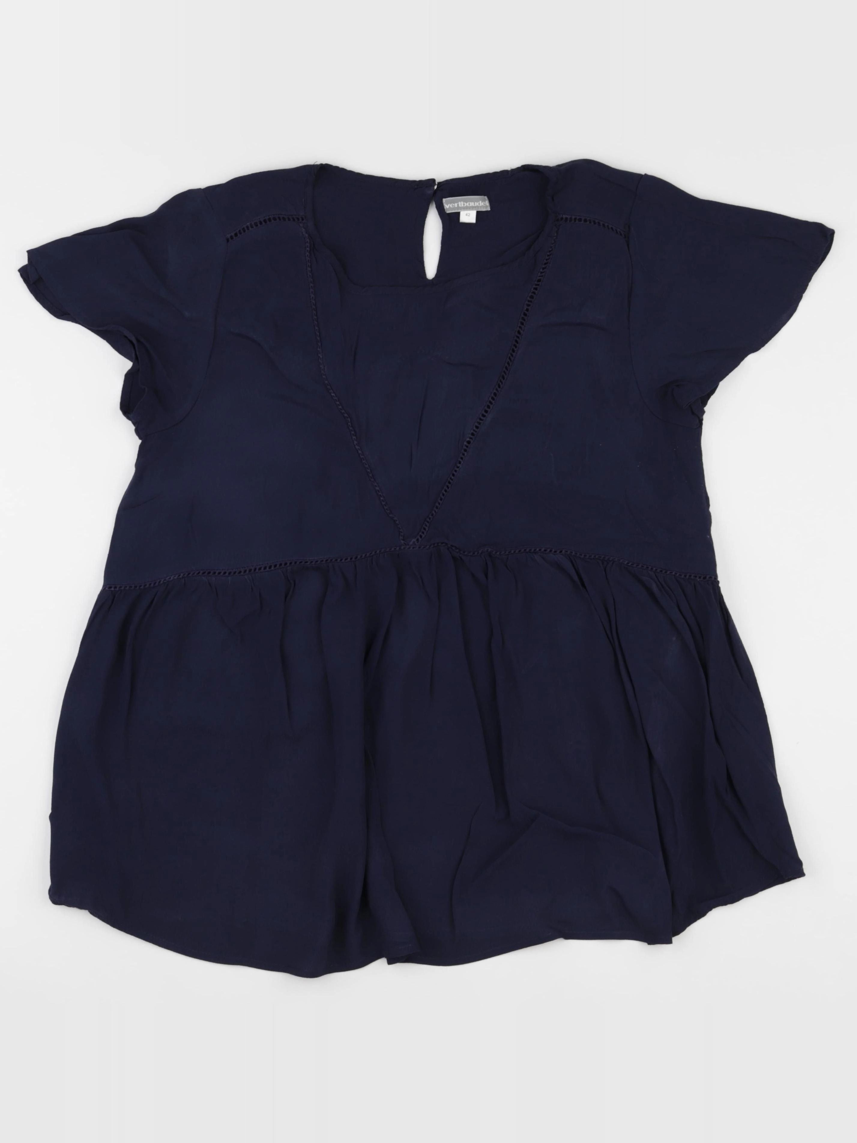 Vertbaudet - blouse grossesse bleu - 42