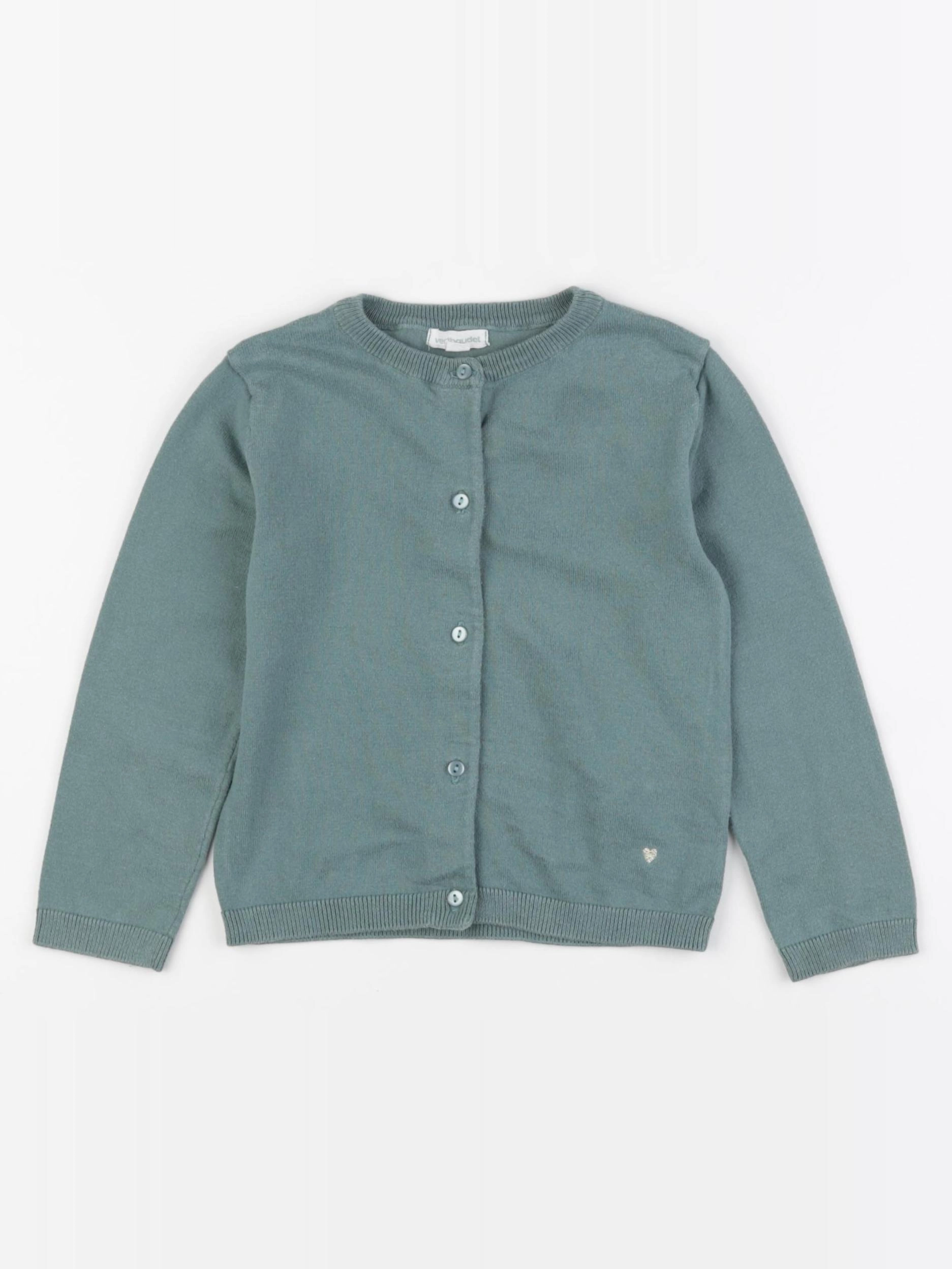 Vertbaudet - gilet vert - 4 ans