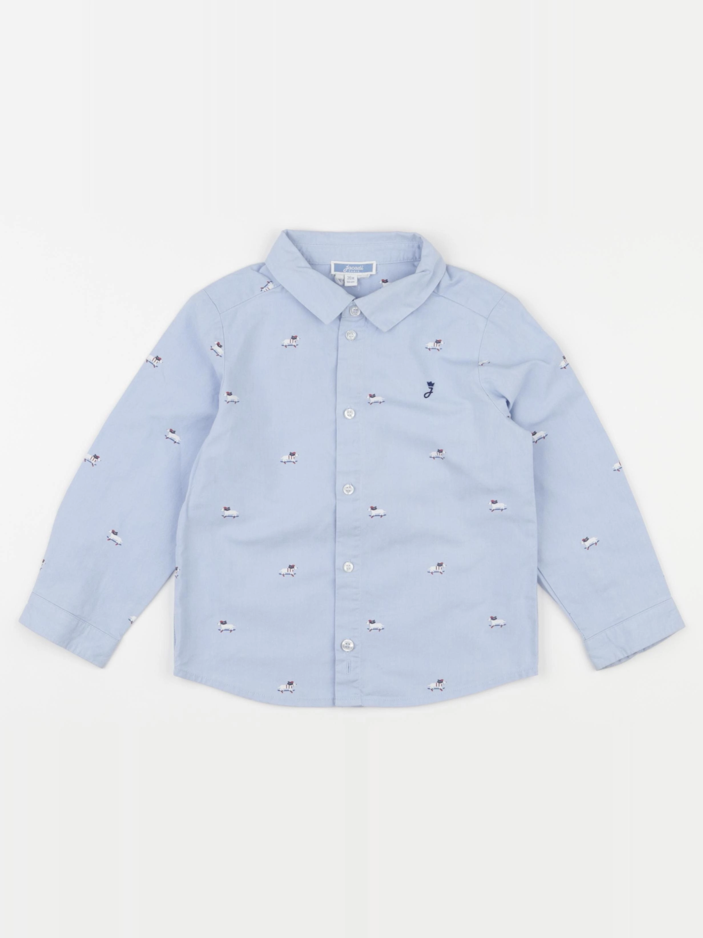 Jacadi - chemise bleu - 36 mois