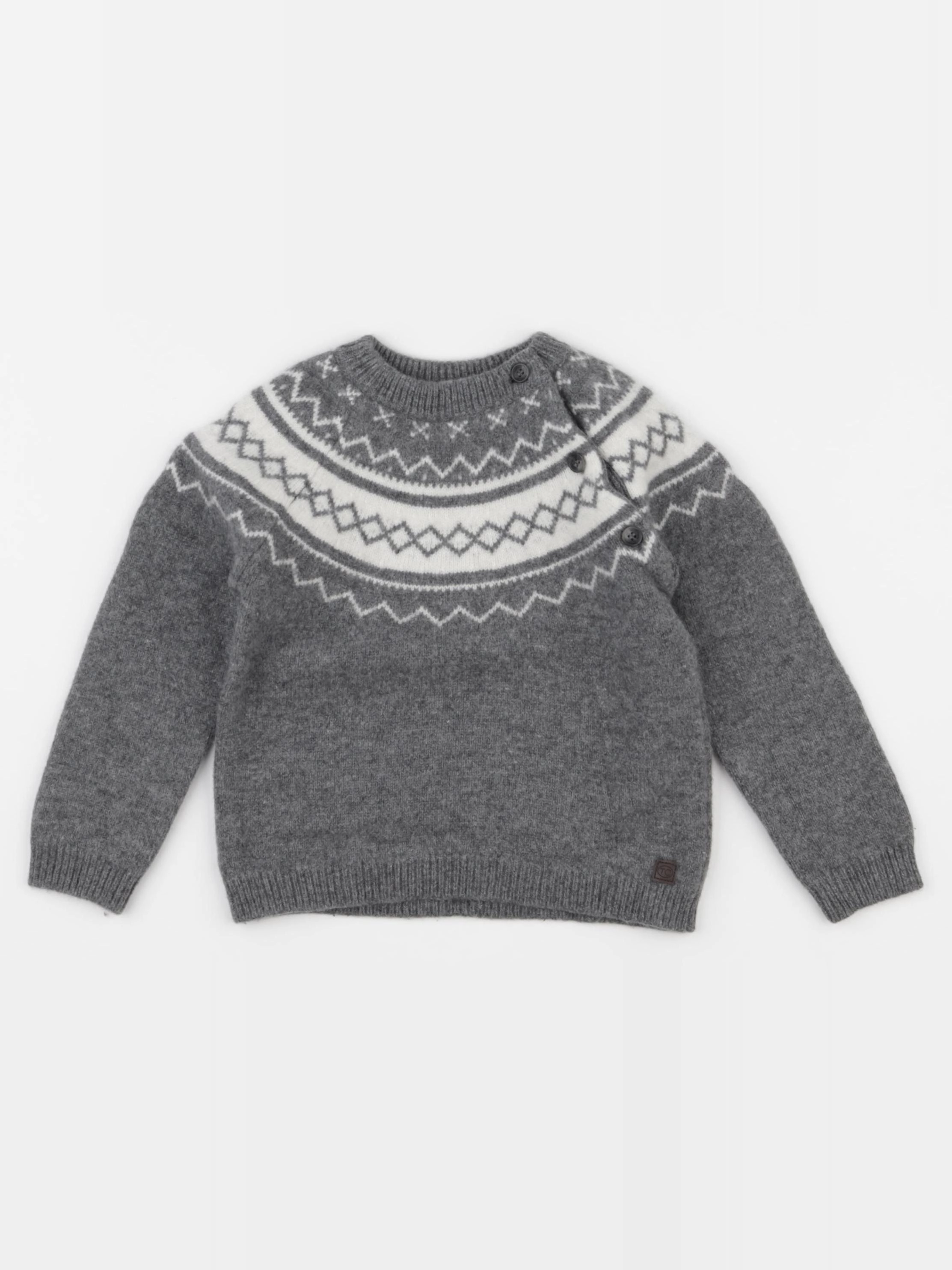 Tartine & Chocolat - pull gris - 4 ans