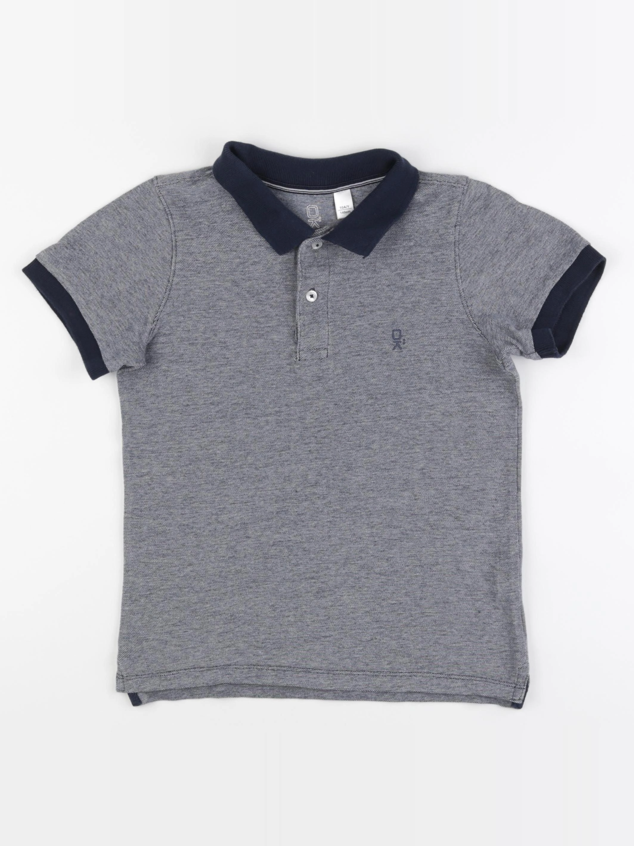 Okaidi - polo bleu - 10 ans