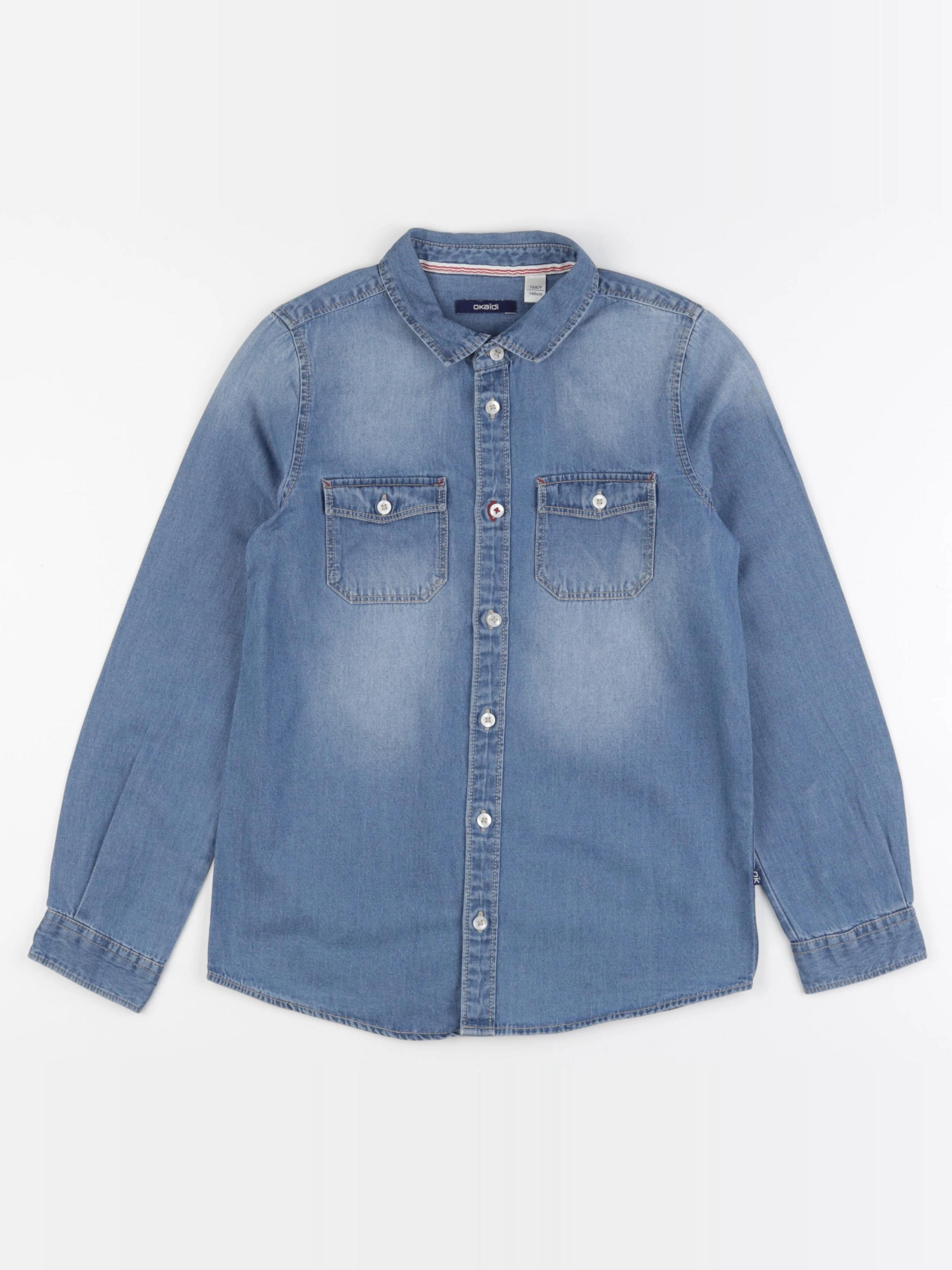 Okaidi - chemise bleu - 10 ans