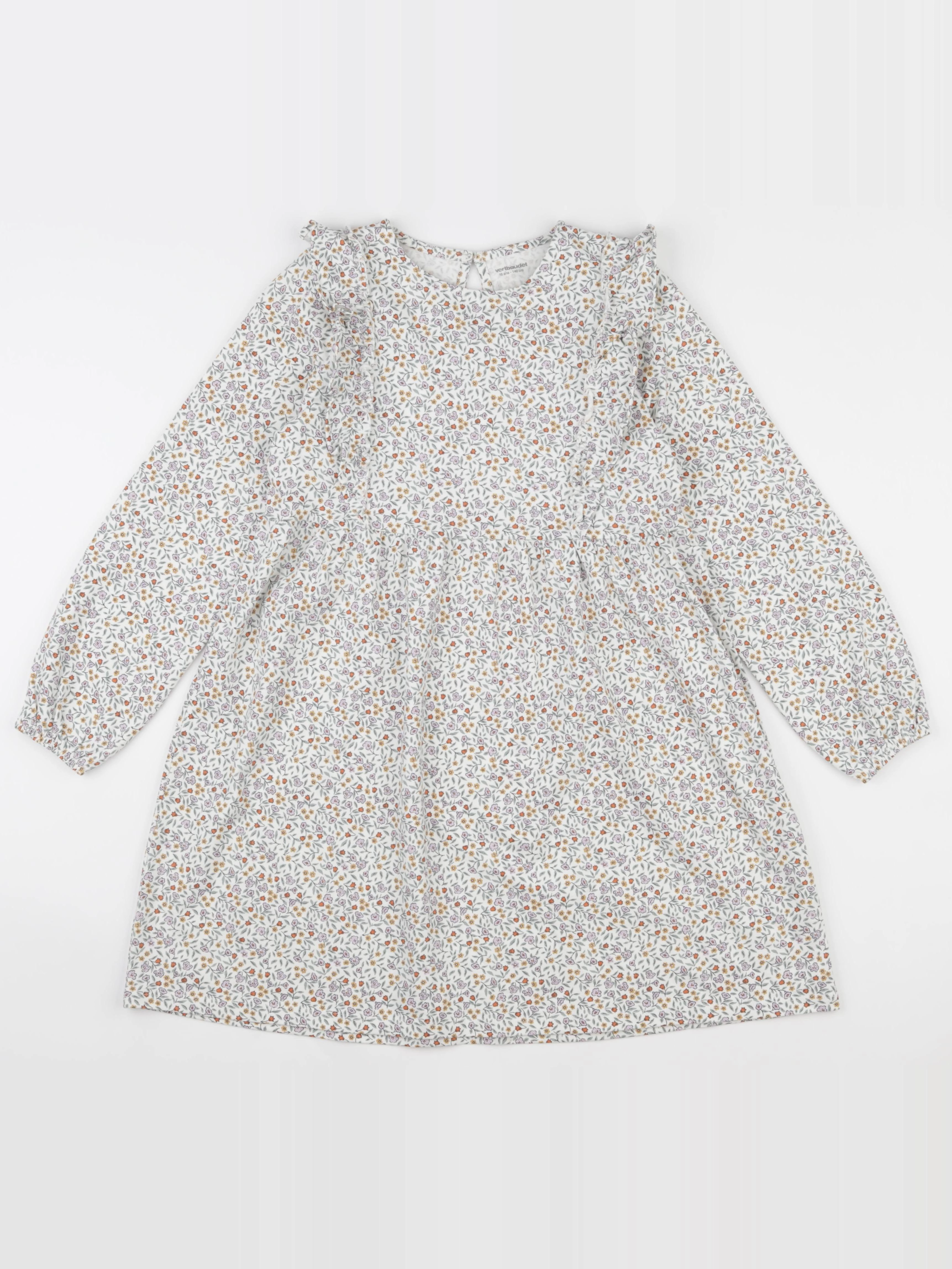 Vertbaudet - robe beige - 10 ans