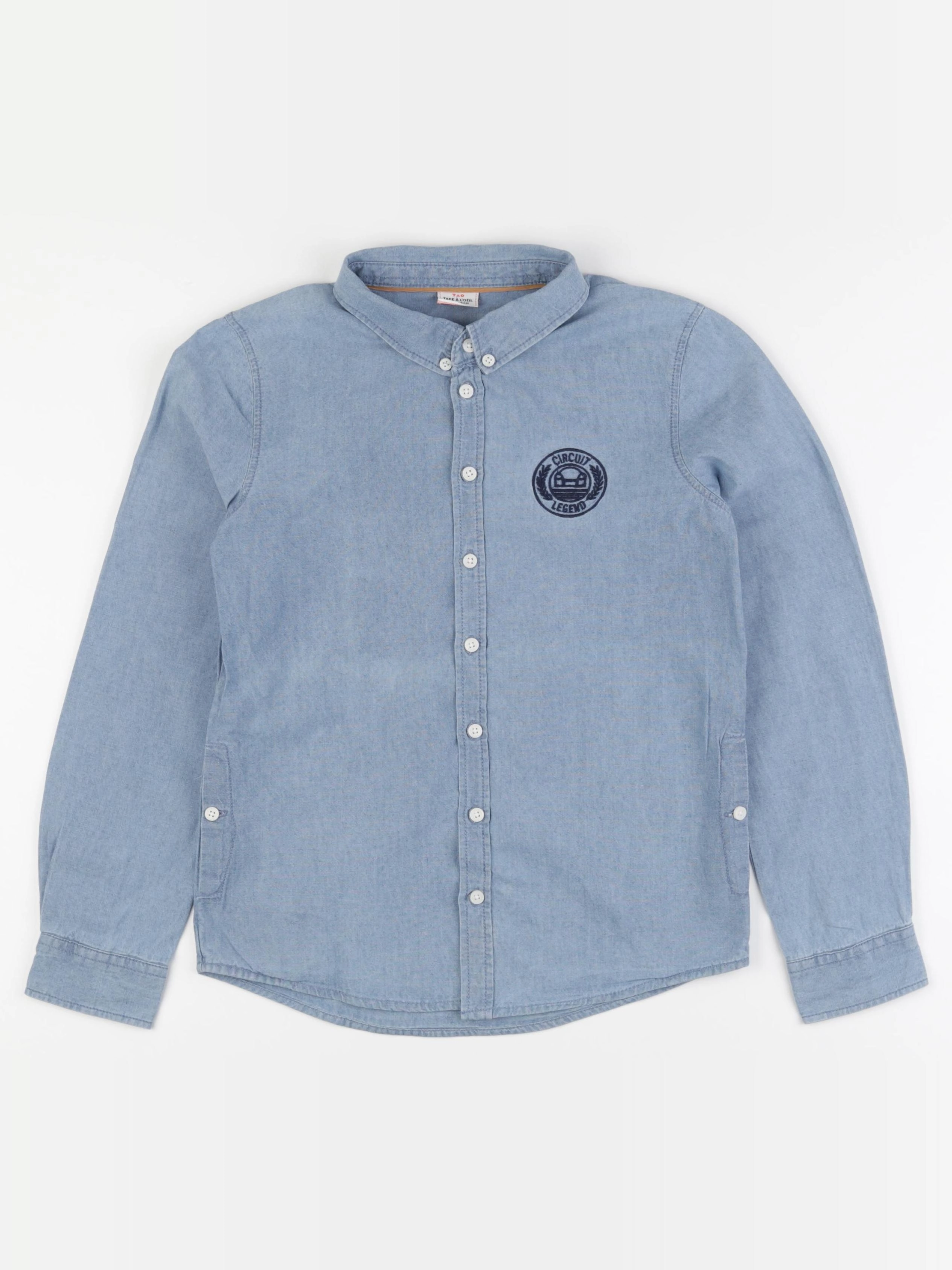 Tape à l'oeil - chemise bleu - 10 ans
