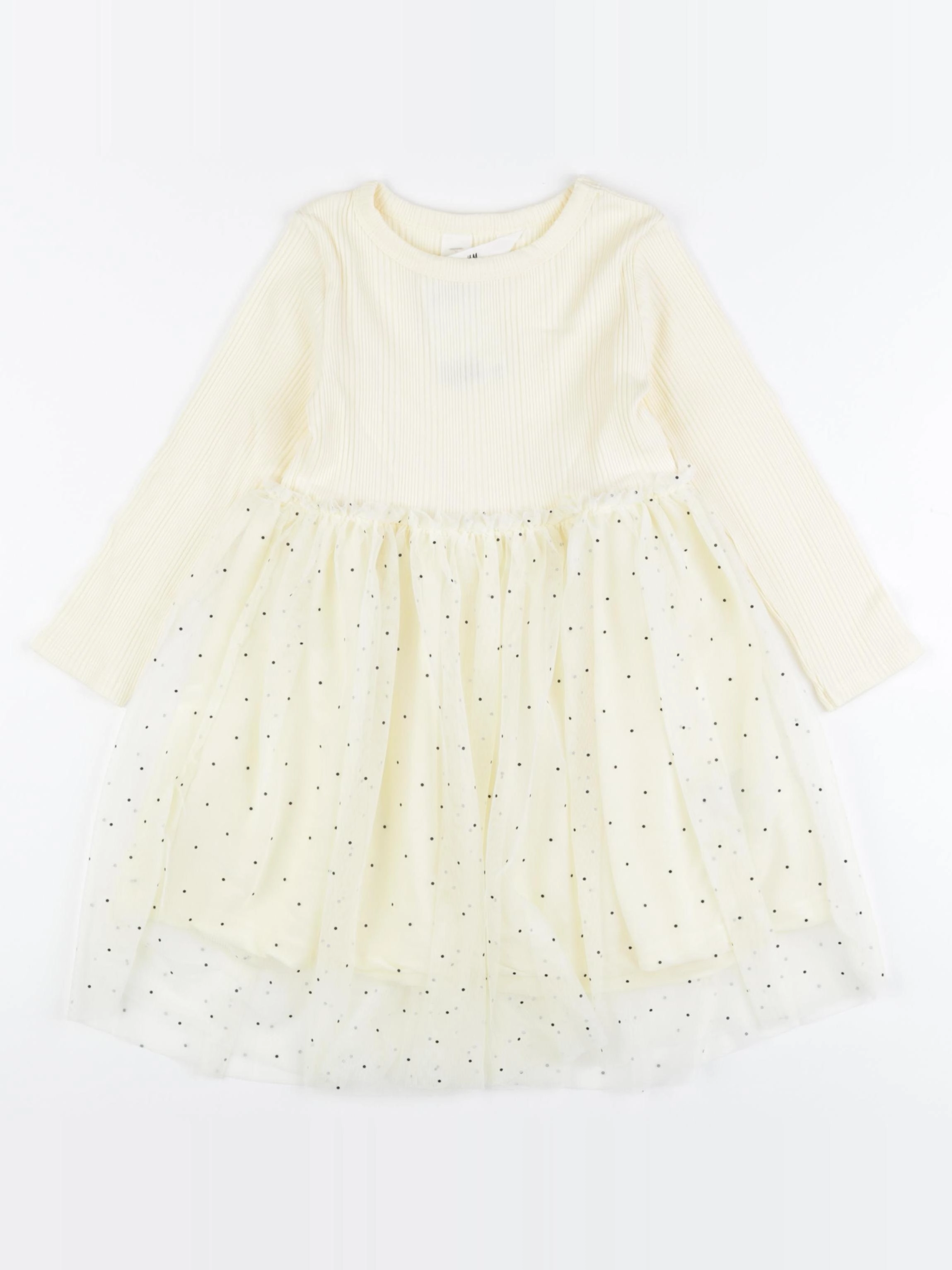 H&M - robe jaune - 2/4 ans
