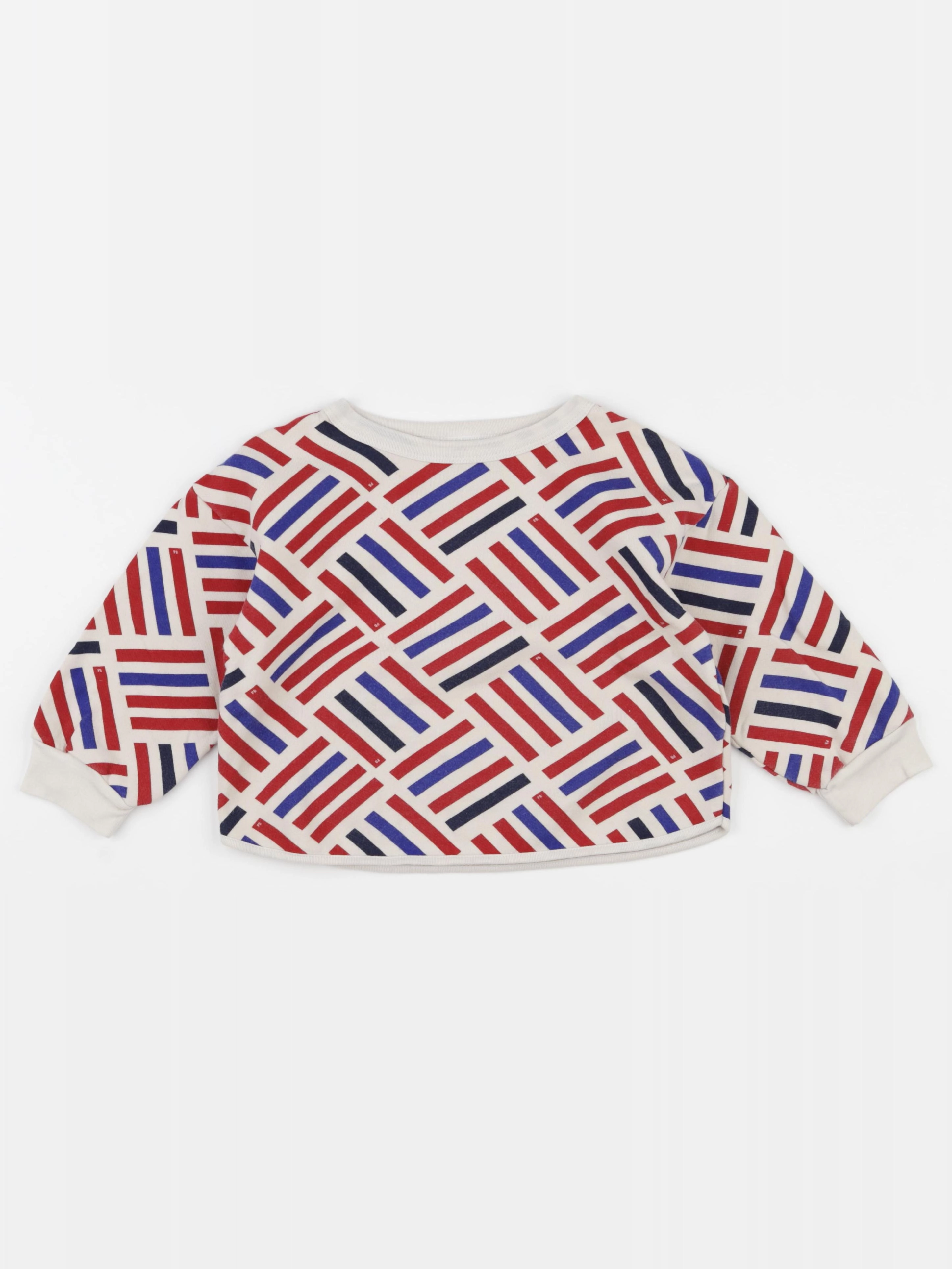Petit Bateau - sweat multicolore - 4 ans