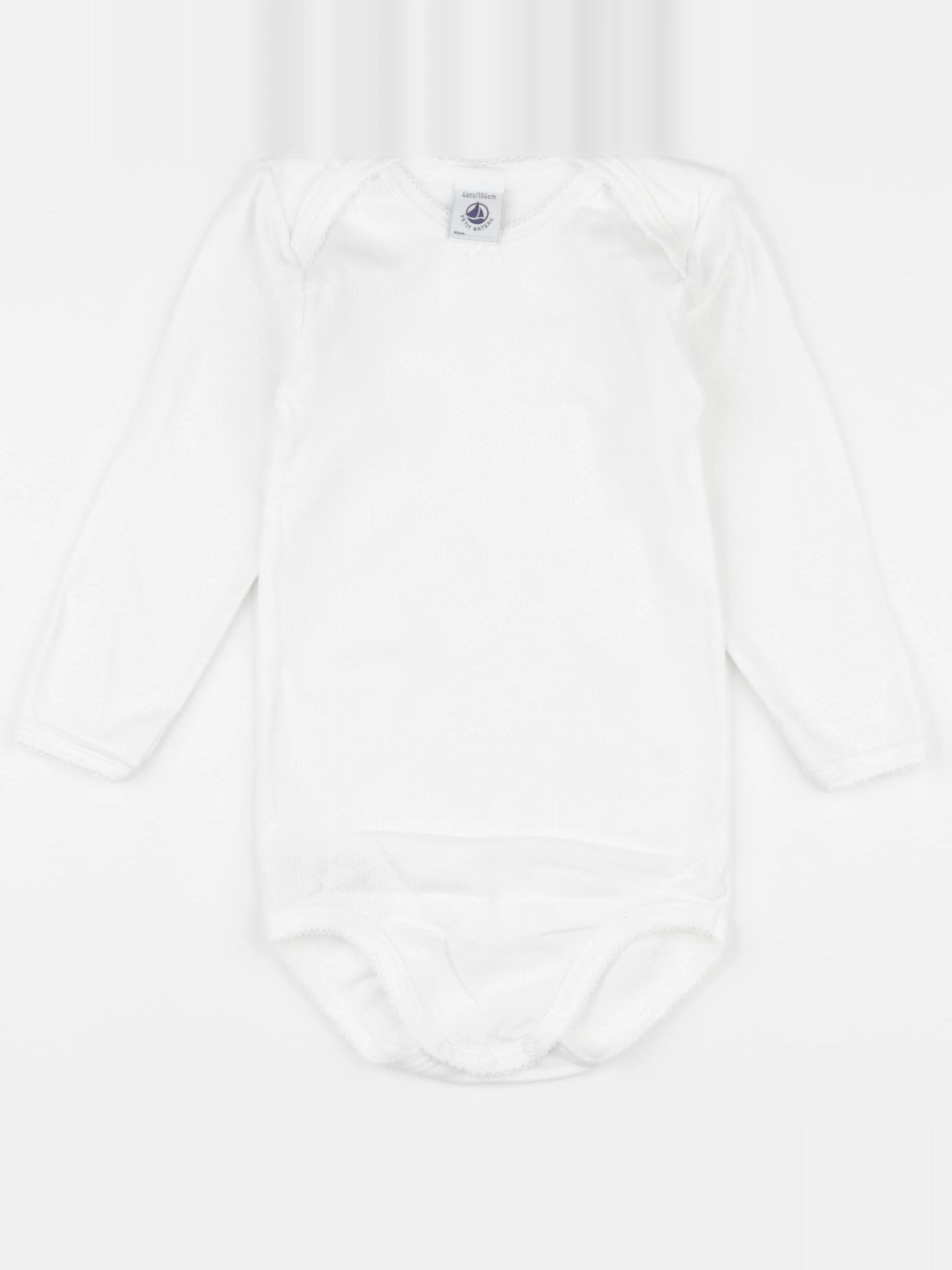 Petit Bateau - body blanc - 4 ans