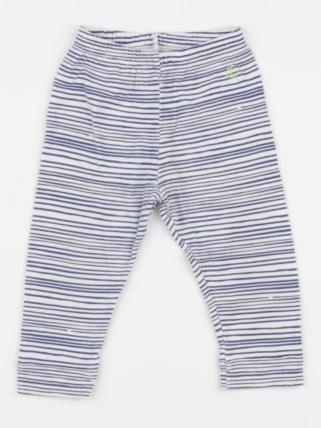 Petit Bateau - legging bleu, blanc - 12 mois