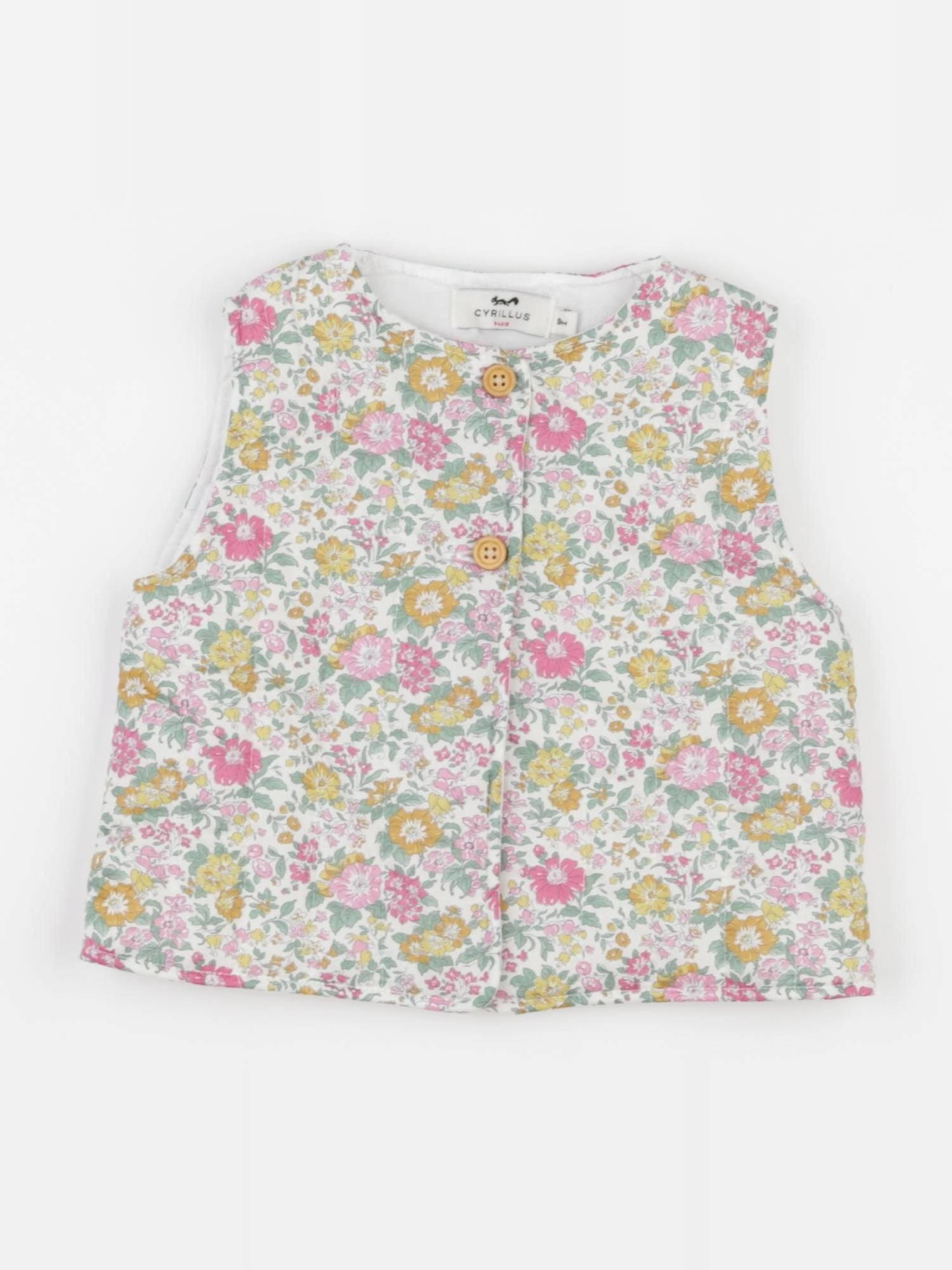Cyrillus - gilet multicolore - 9 mois