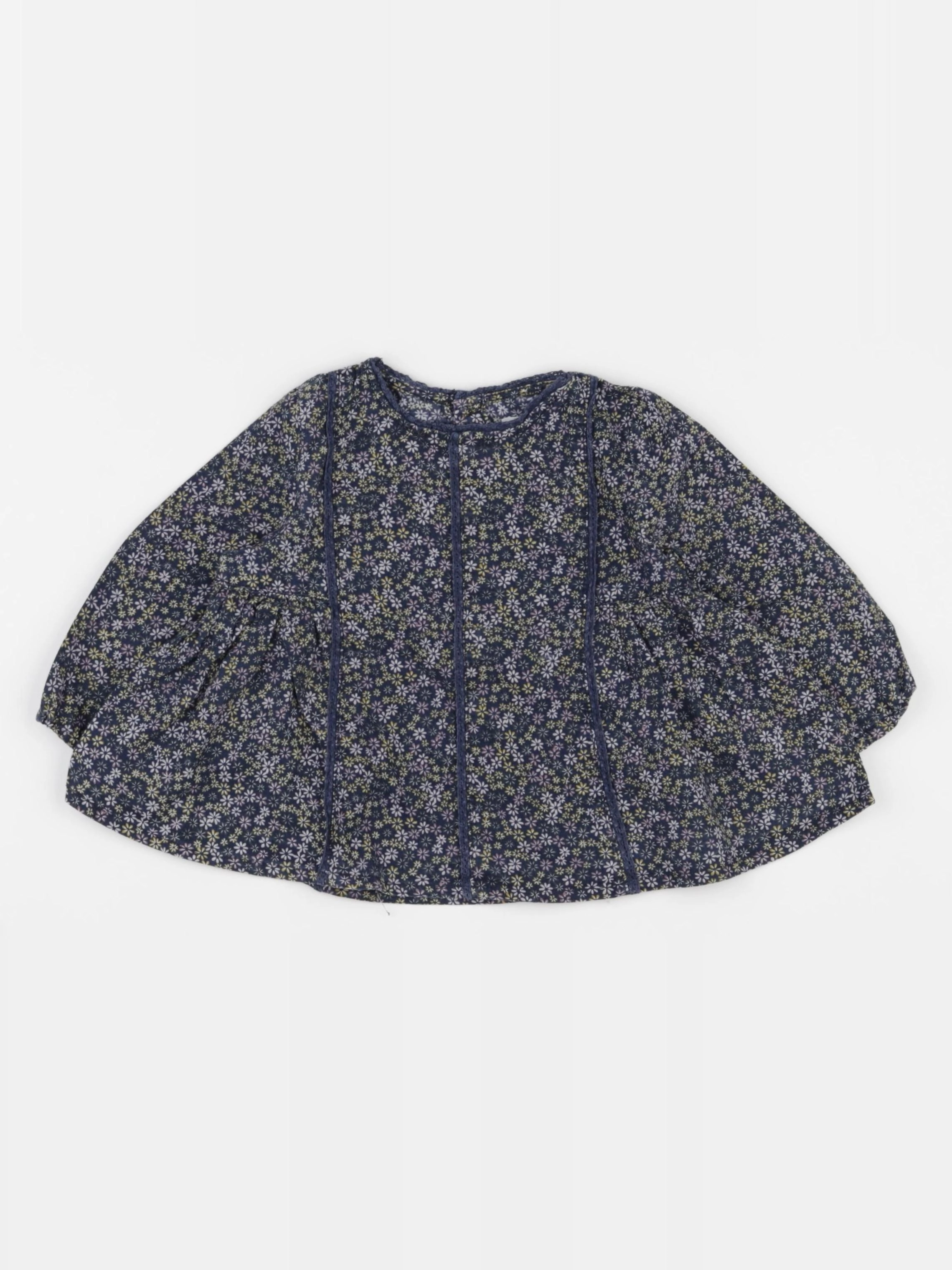 Boutchou - blouse bleu - 12 mois