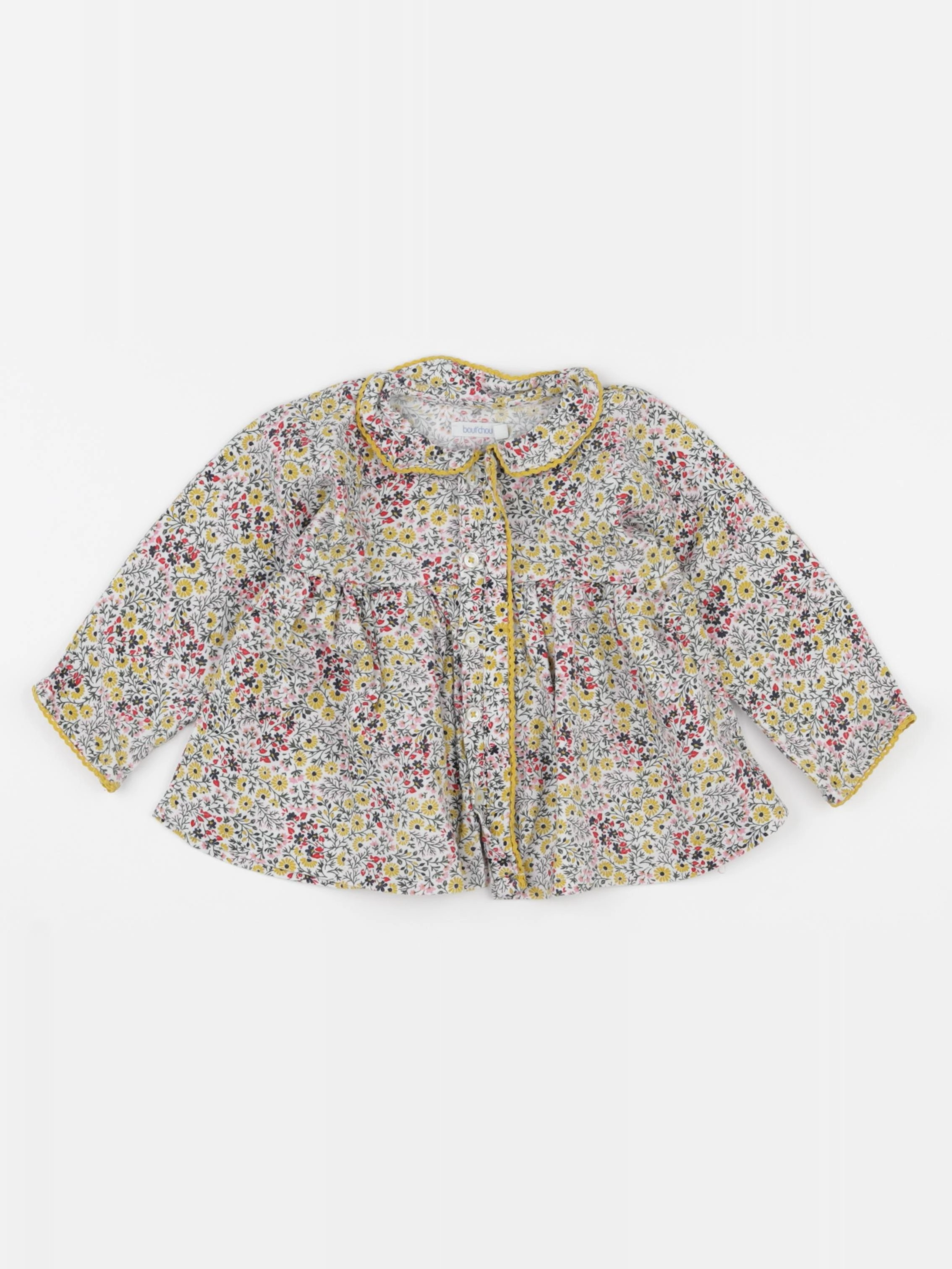 Boutchou - blouse multicolore - 9 mois