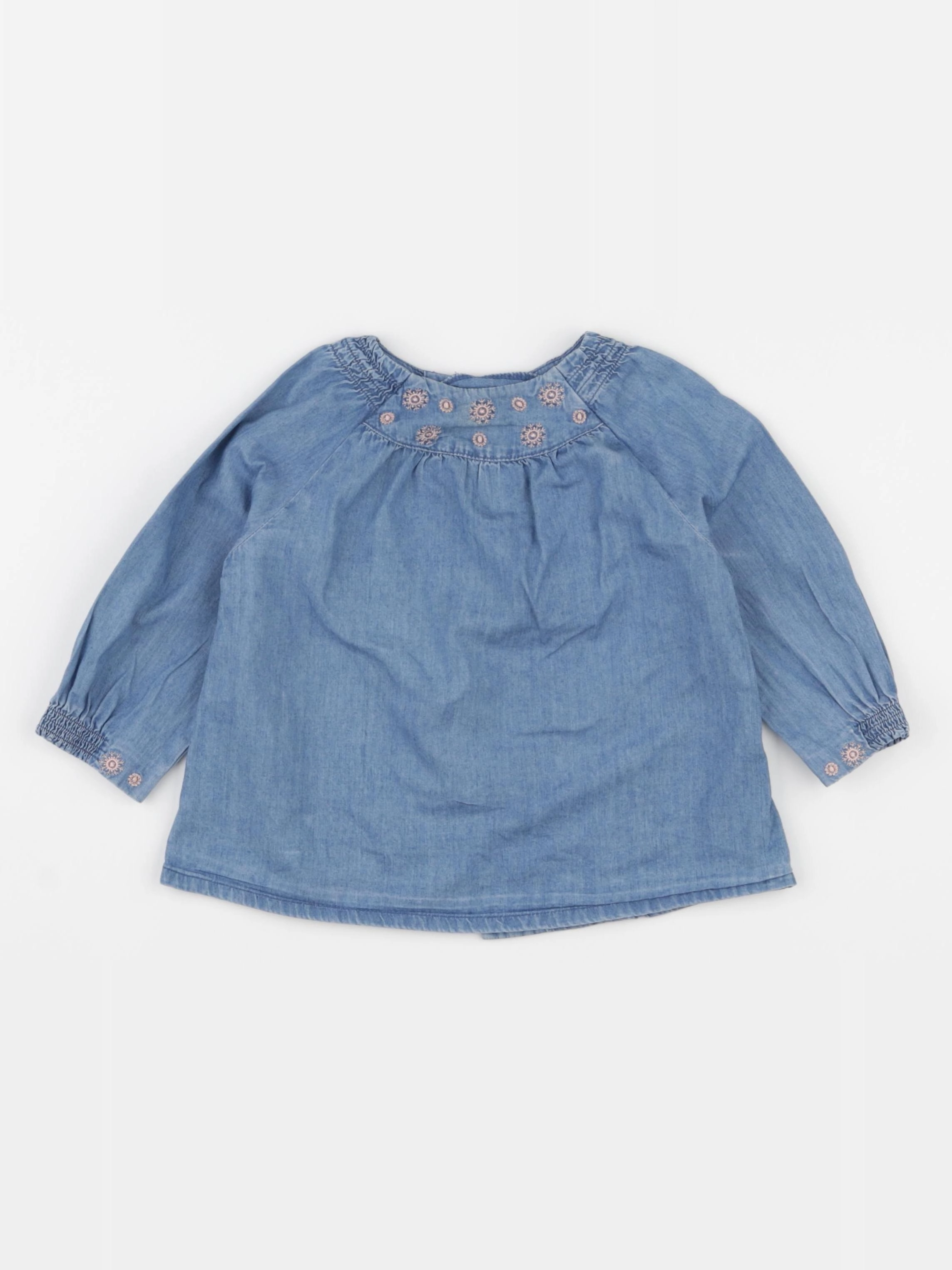 Vertbaudet - blouse bleu - 18 mois