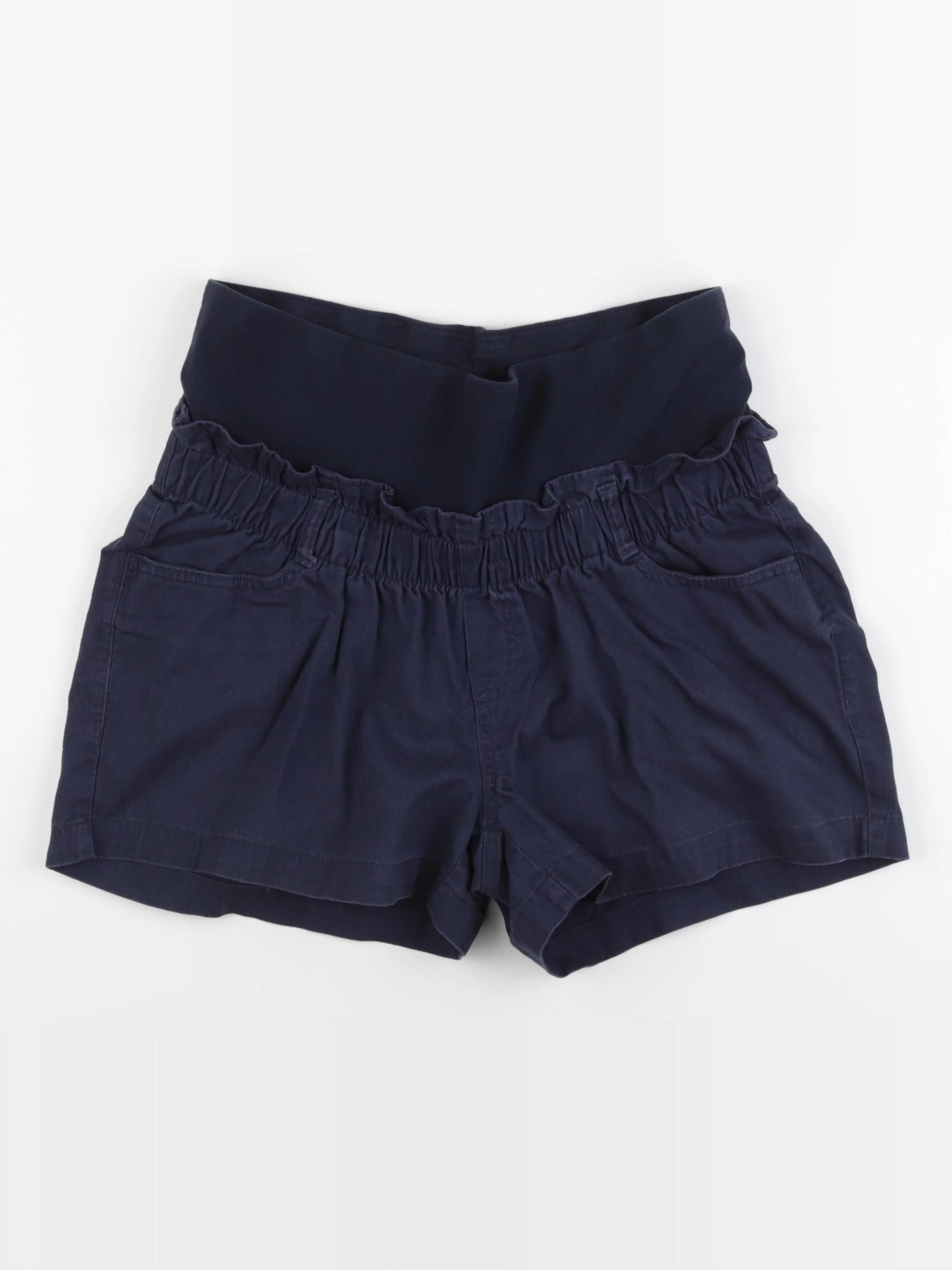 H&M - short grossesse bleu - m