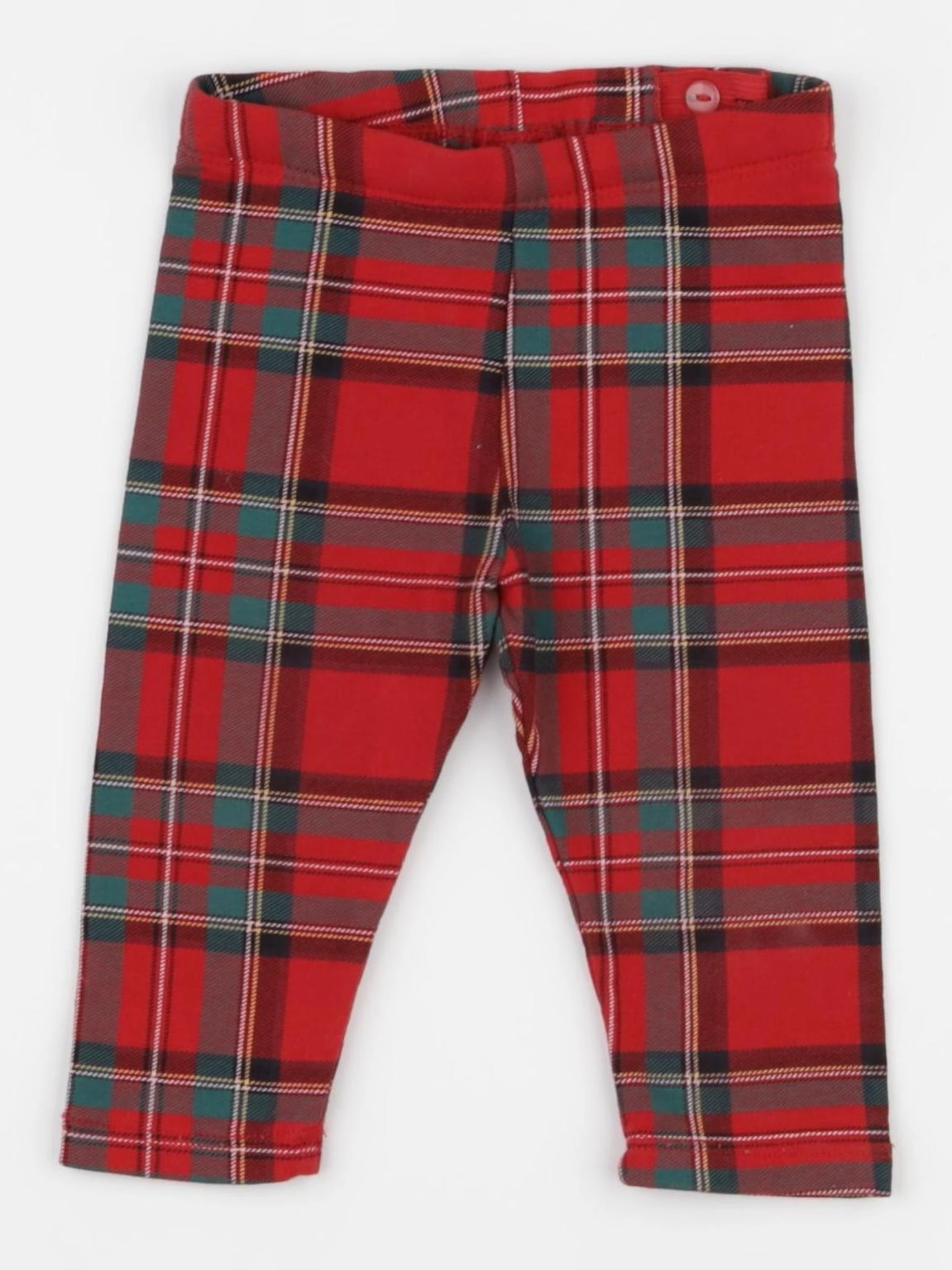 H&M - legging rouge - 3/6 mois