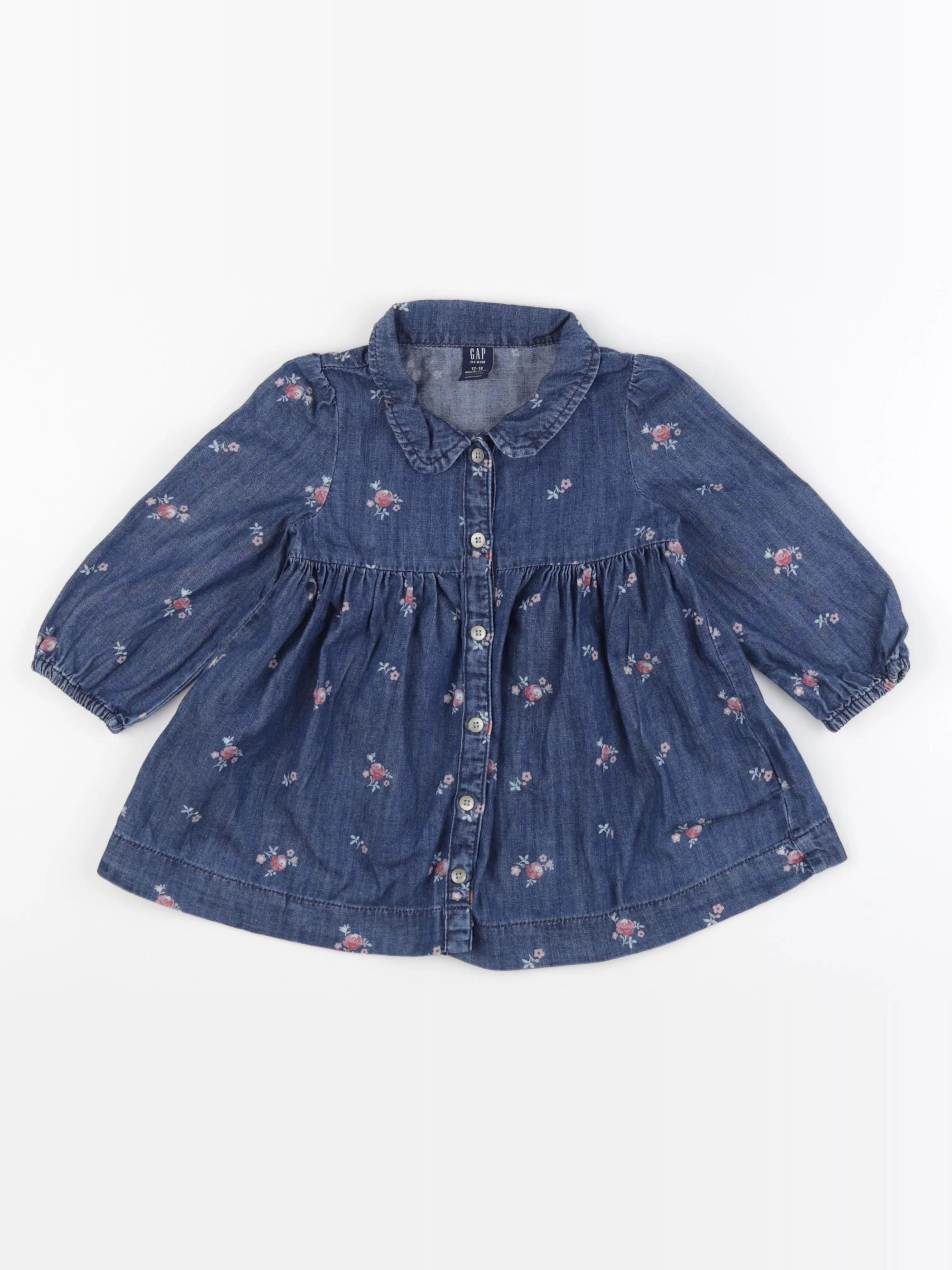 GAP - robe bleu, rose - 12/18 mois