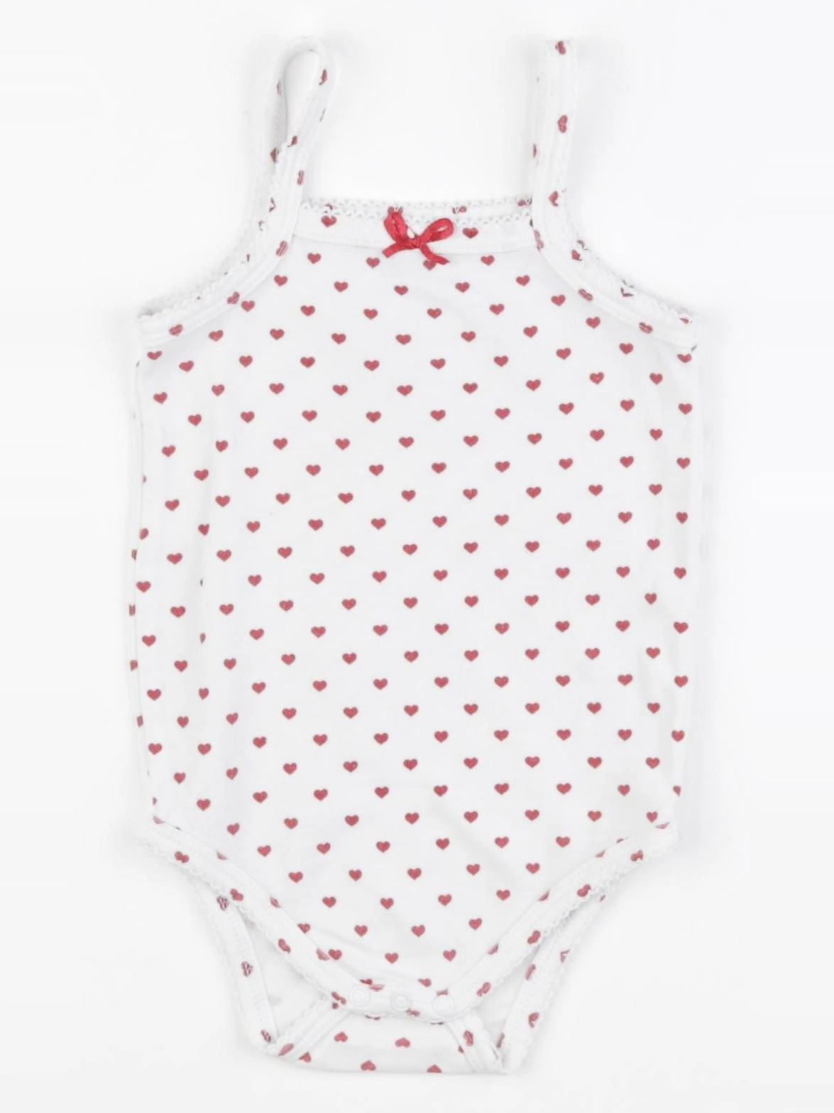Vertbaudet - body blanc, rouge - 18 mois