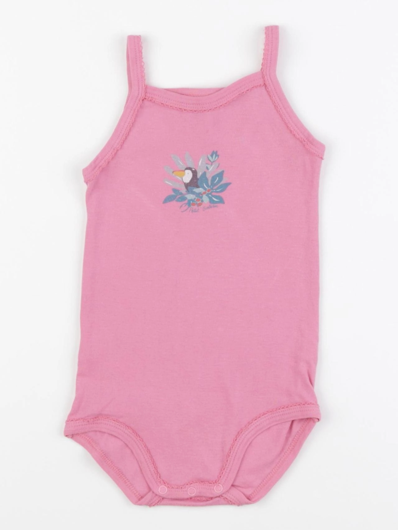 Petit Bateau - body rose - 18 mois