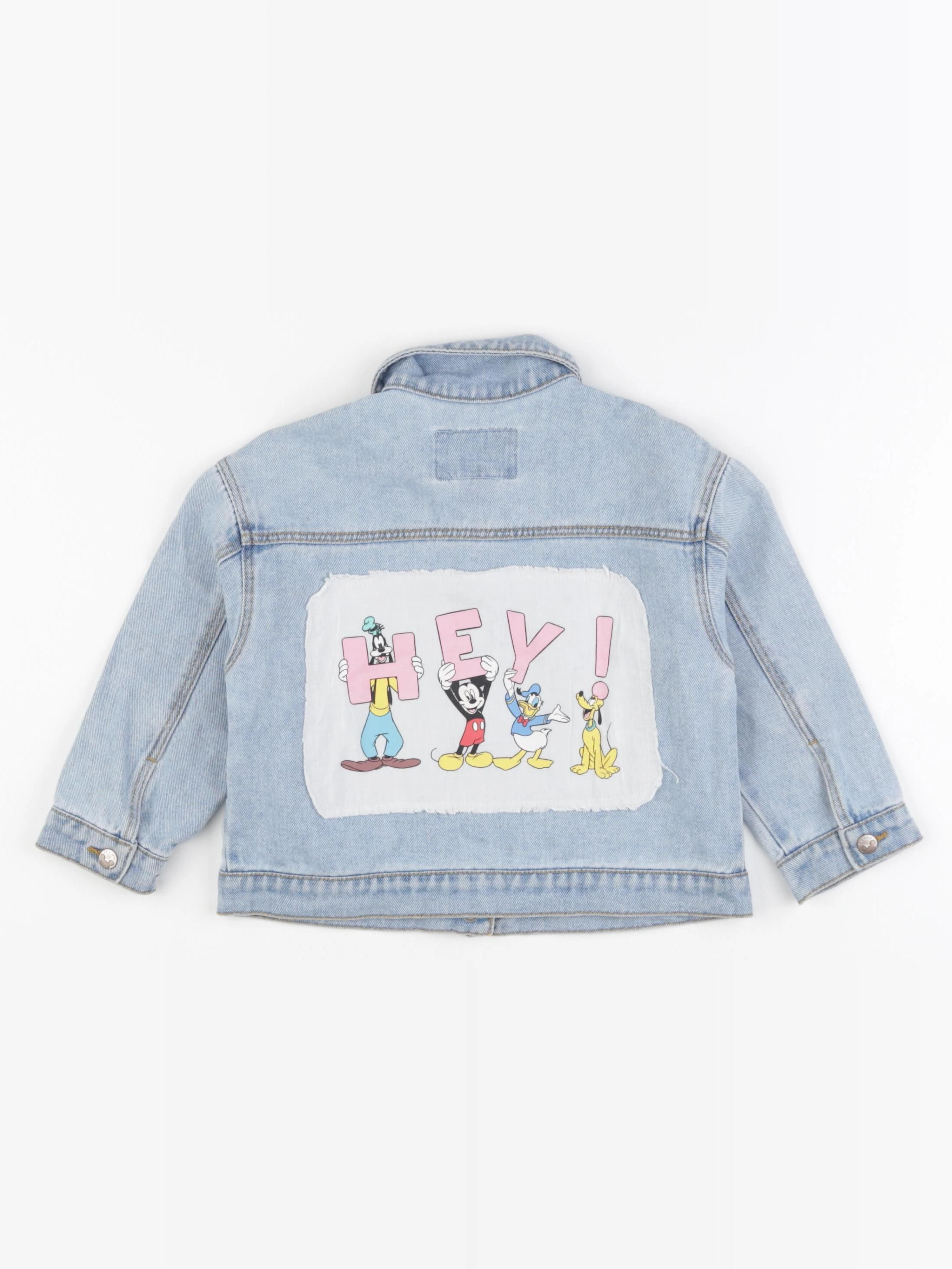 Zara - veste imprimé au dos bleu - 18/24 mois