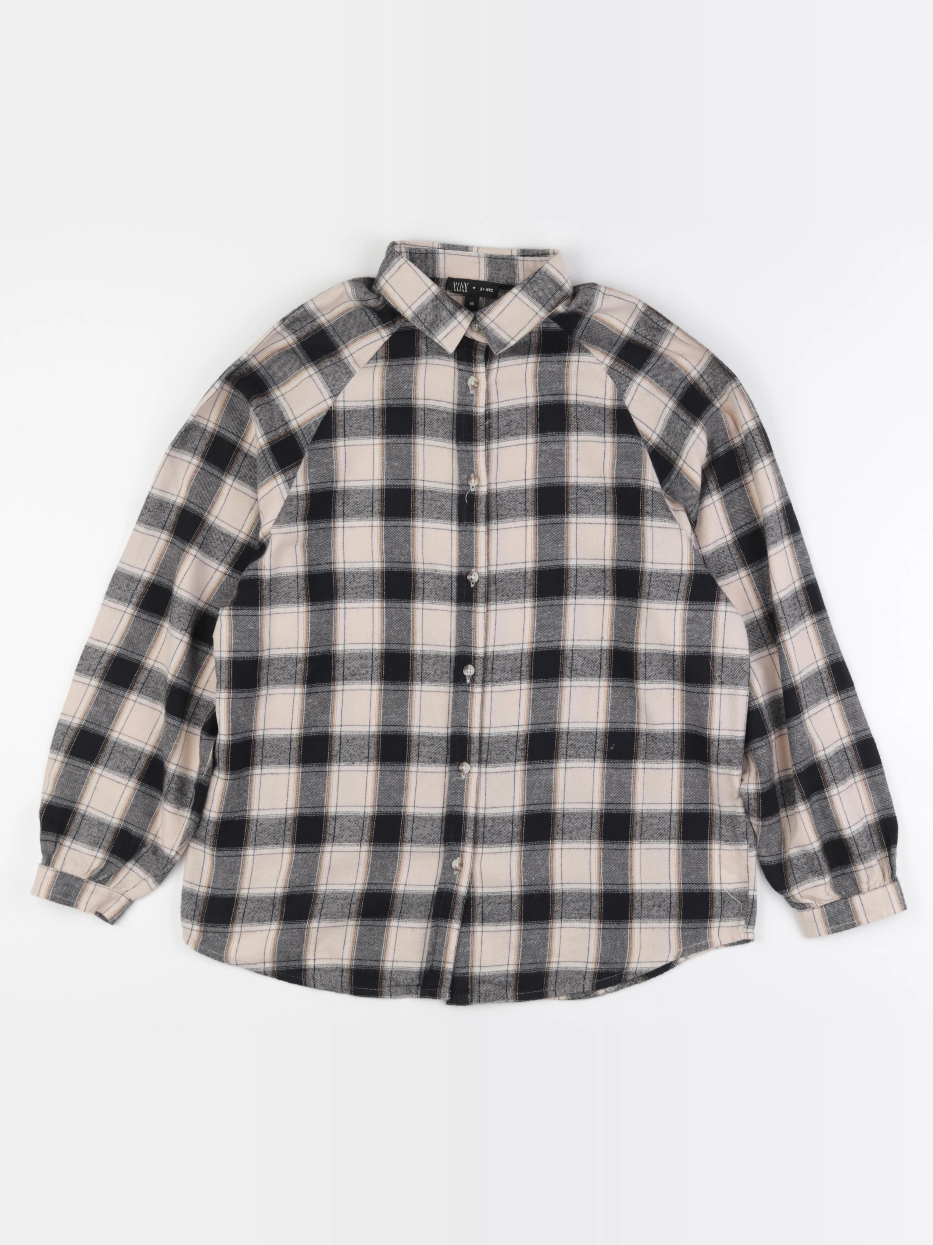 IKKS - blouse noir, beige - 12 ans