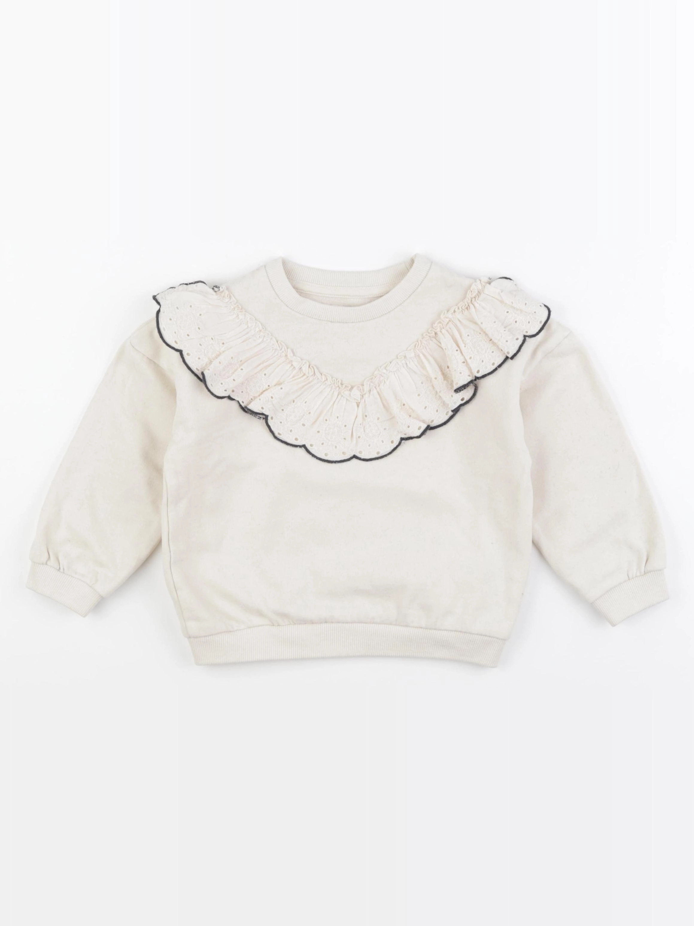 Vertbaudet - sweat beige - 4 ans