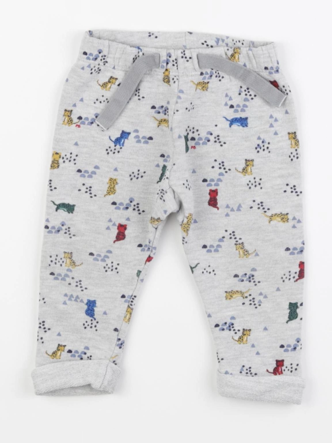 Petit Bateau - pantalon gris - 6 mois