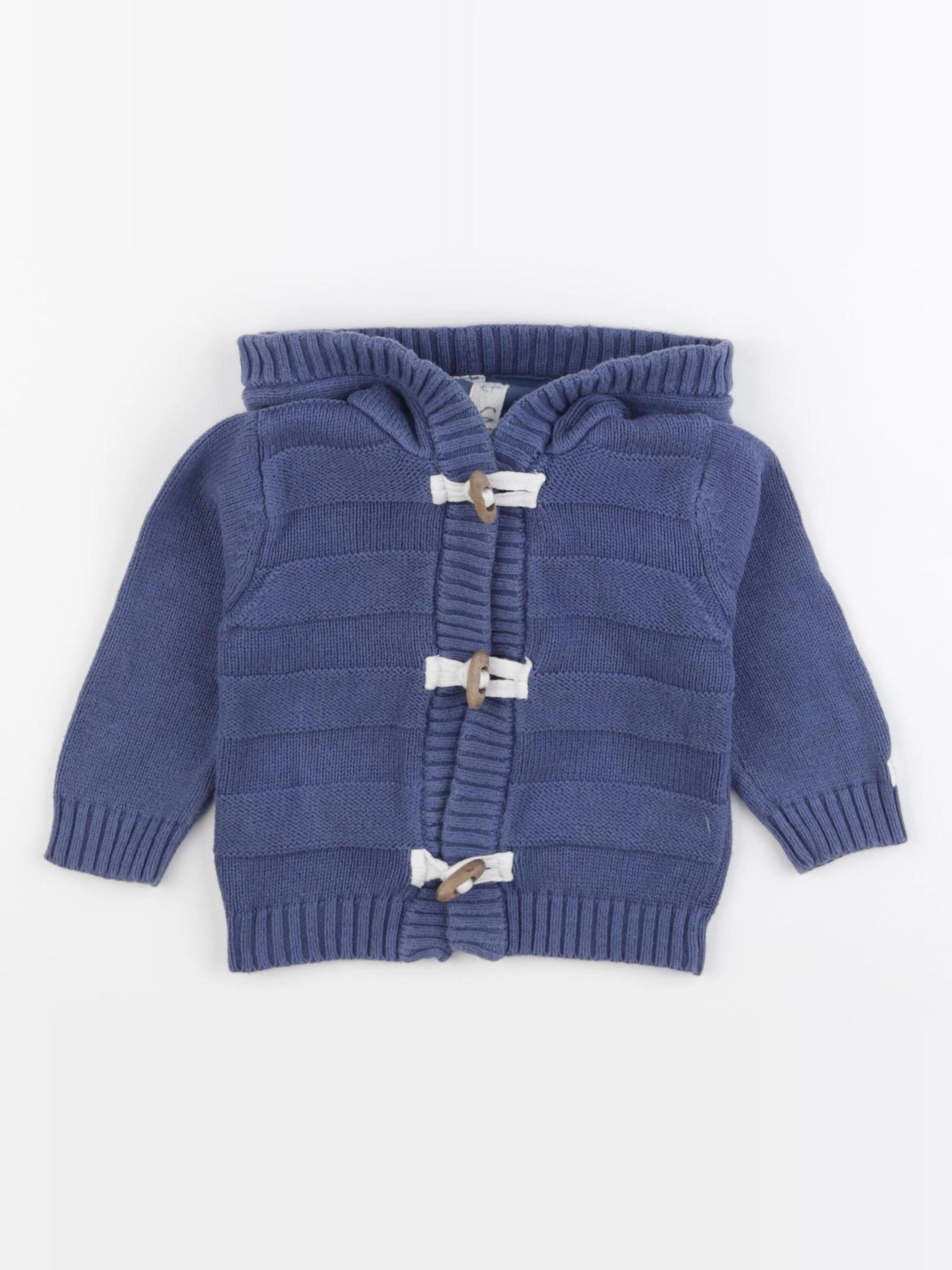 Tape à l'oeil - gilet bleu - 12 mois