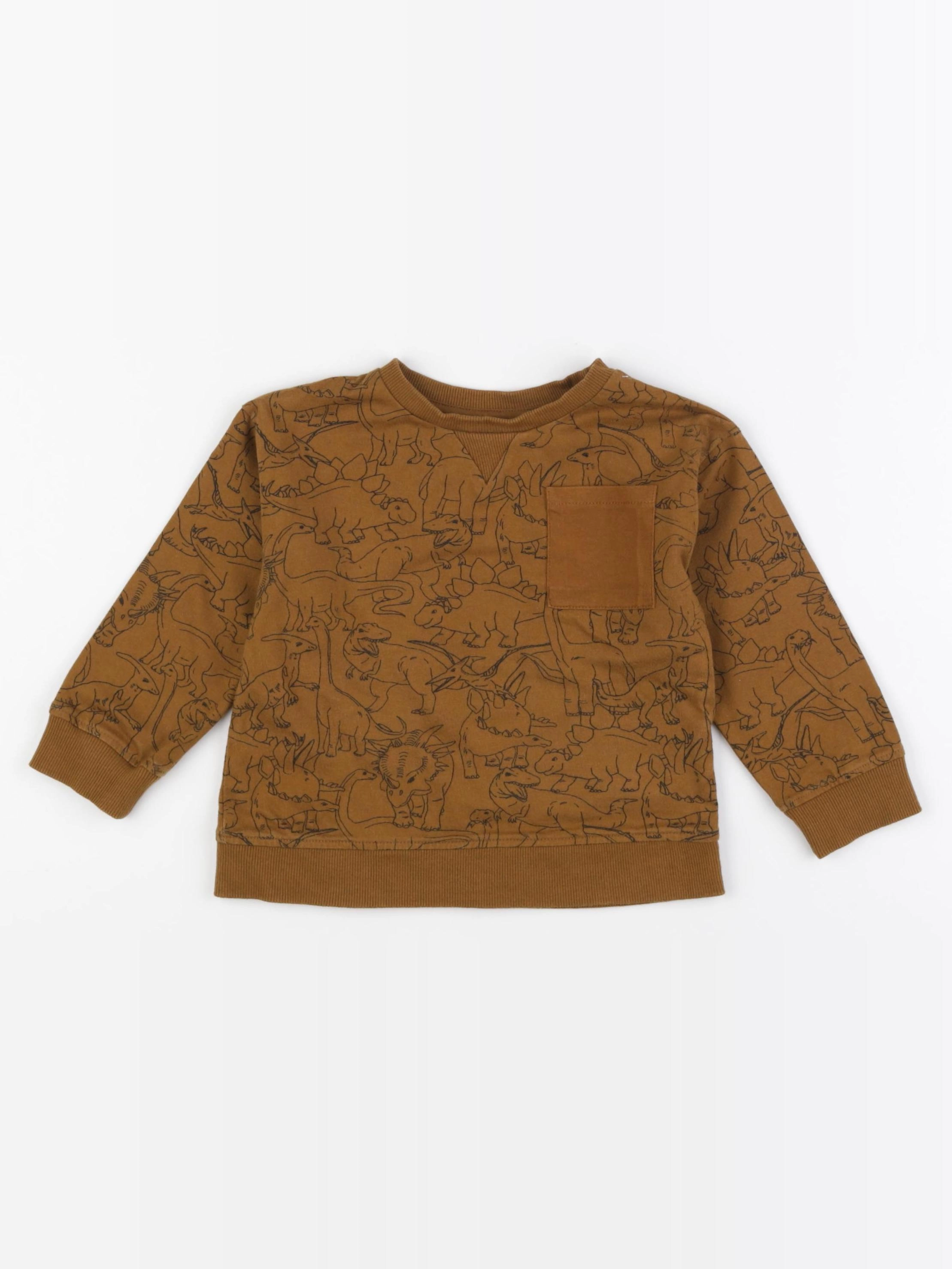 Vertbaudet - tee-shirt marron - 3 ans