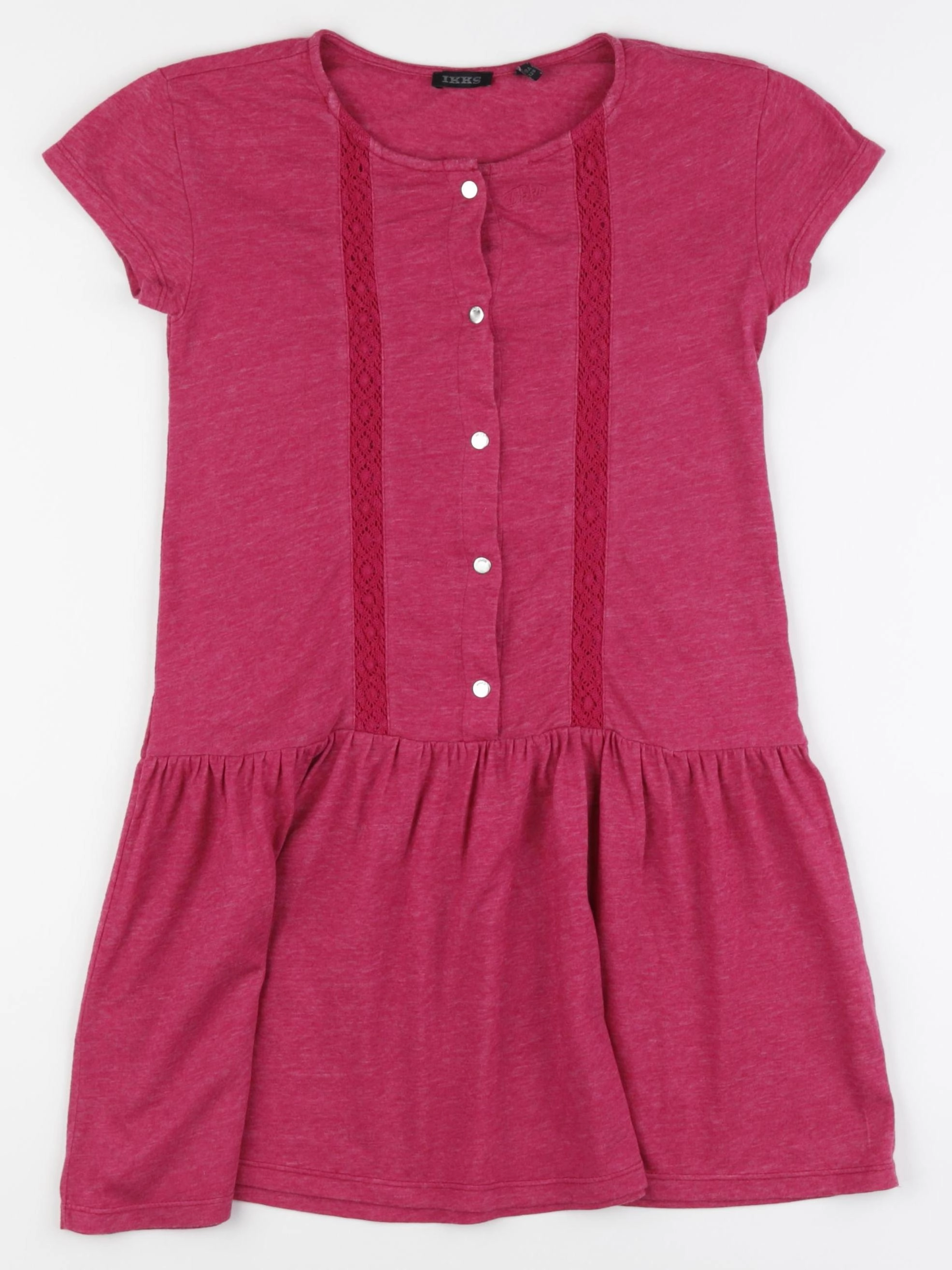 IKKS - robe imprimé au dos rose - 8 ans
