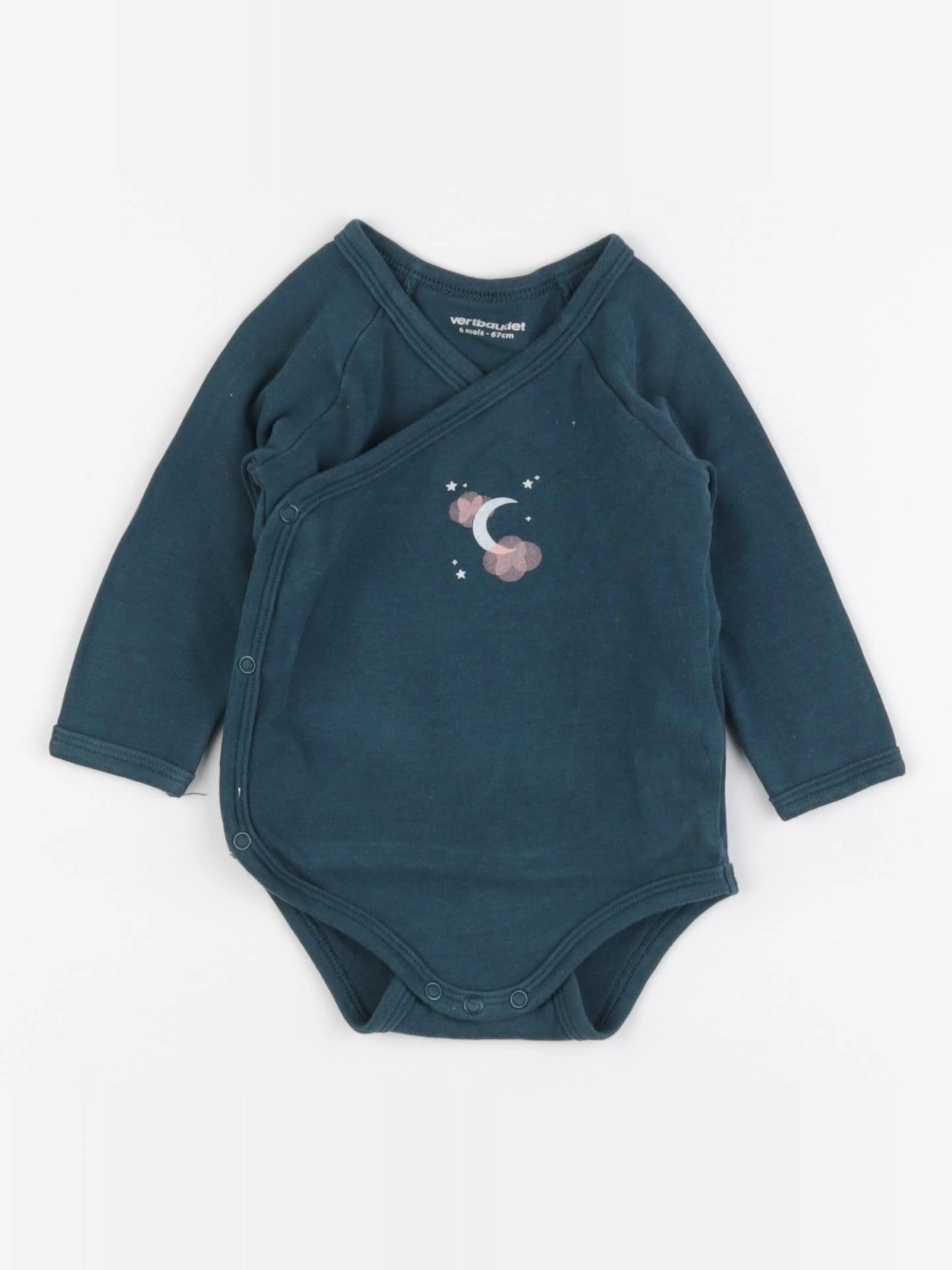 Vertbaudet - body vert - 6 mois